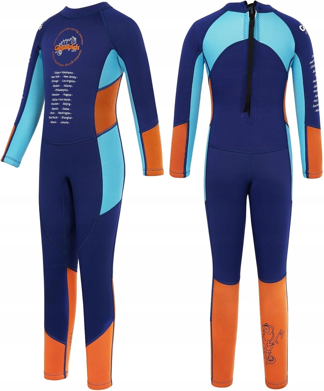Gogokids Dziecięcy Kombinezon Neoprenowy 2,5mm Pianka termiczna rozmiar.XXL