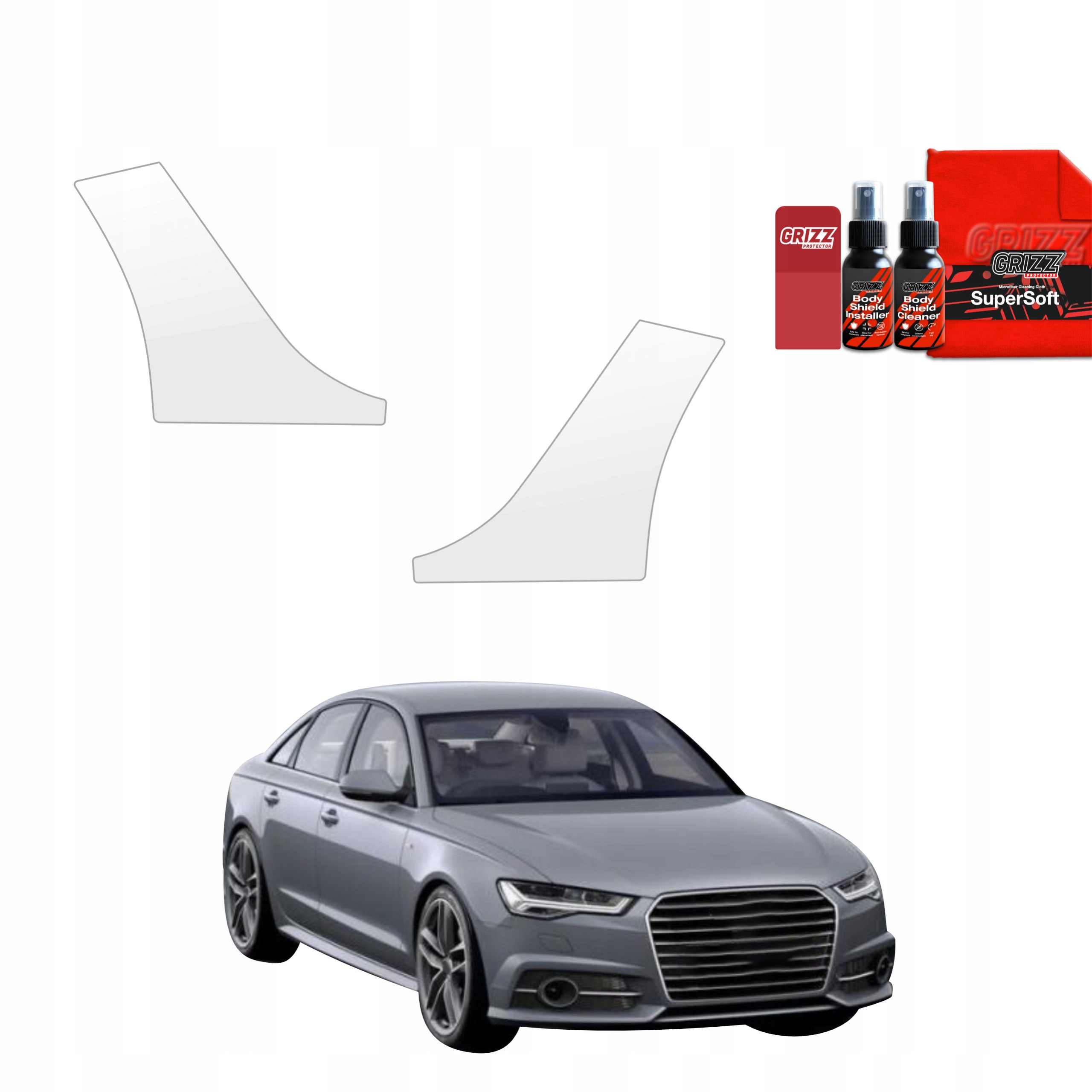 2v1 Fólie Ppf dýha na podběhy kol pro Audi A6 C7 Sedan (2011-2014)