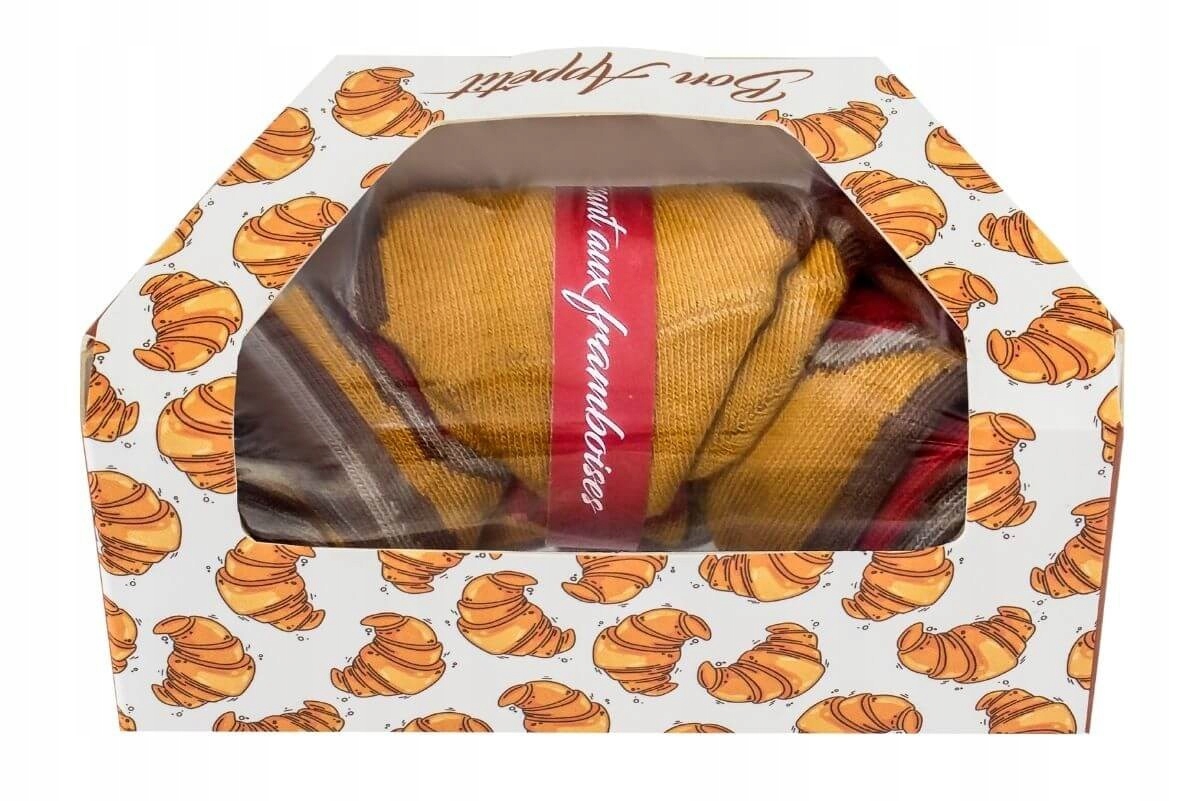 

Malinowy Croissant Oryginalne Skarpetki Na Prezent