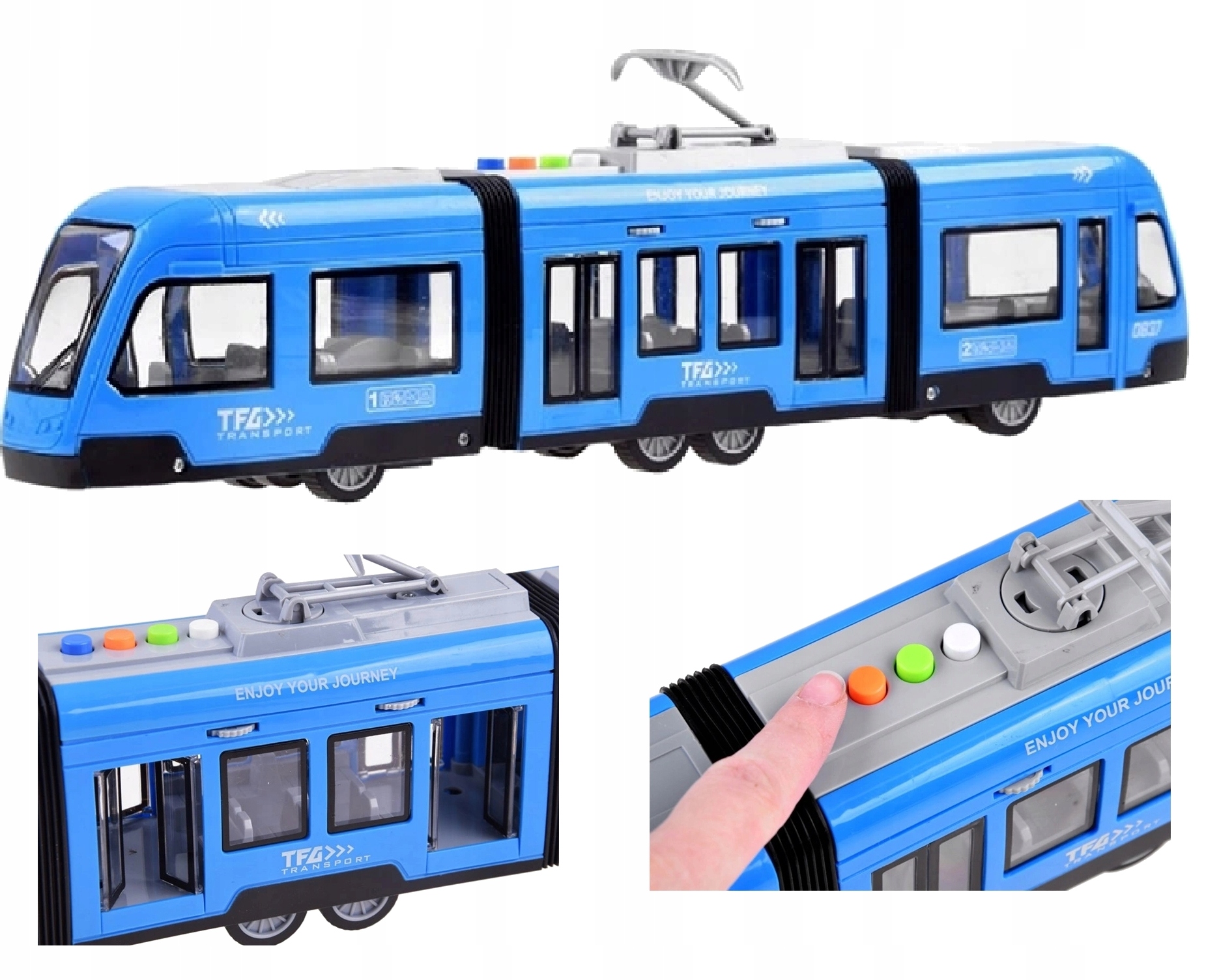 МОТОРИЗОВАННЫЙ ТРАМВАЙ СВЕТИТ ОТКРЫВАЮЩИЕСЯ ДВЕРИ ЗВУКИ купить в ...