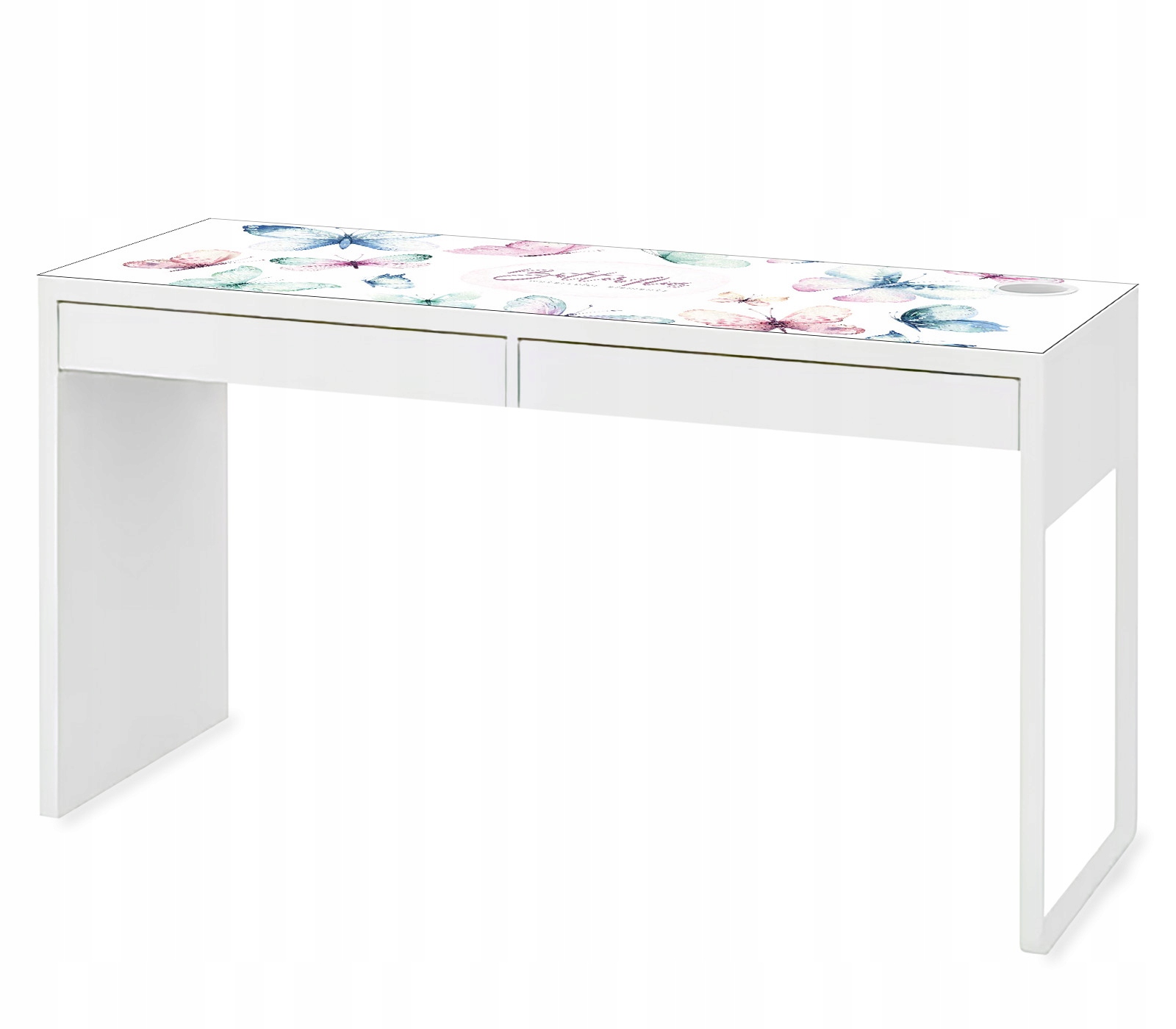 MATA na biurko micke 142x50 cm MOTYLE PASTELOWE Marka matoMAT