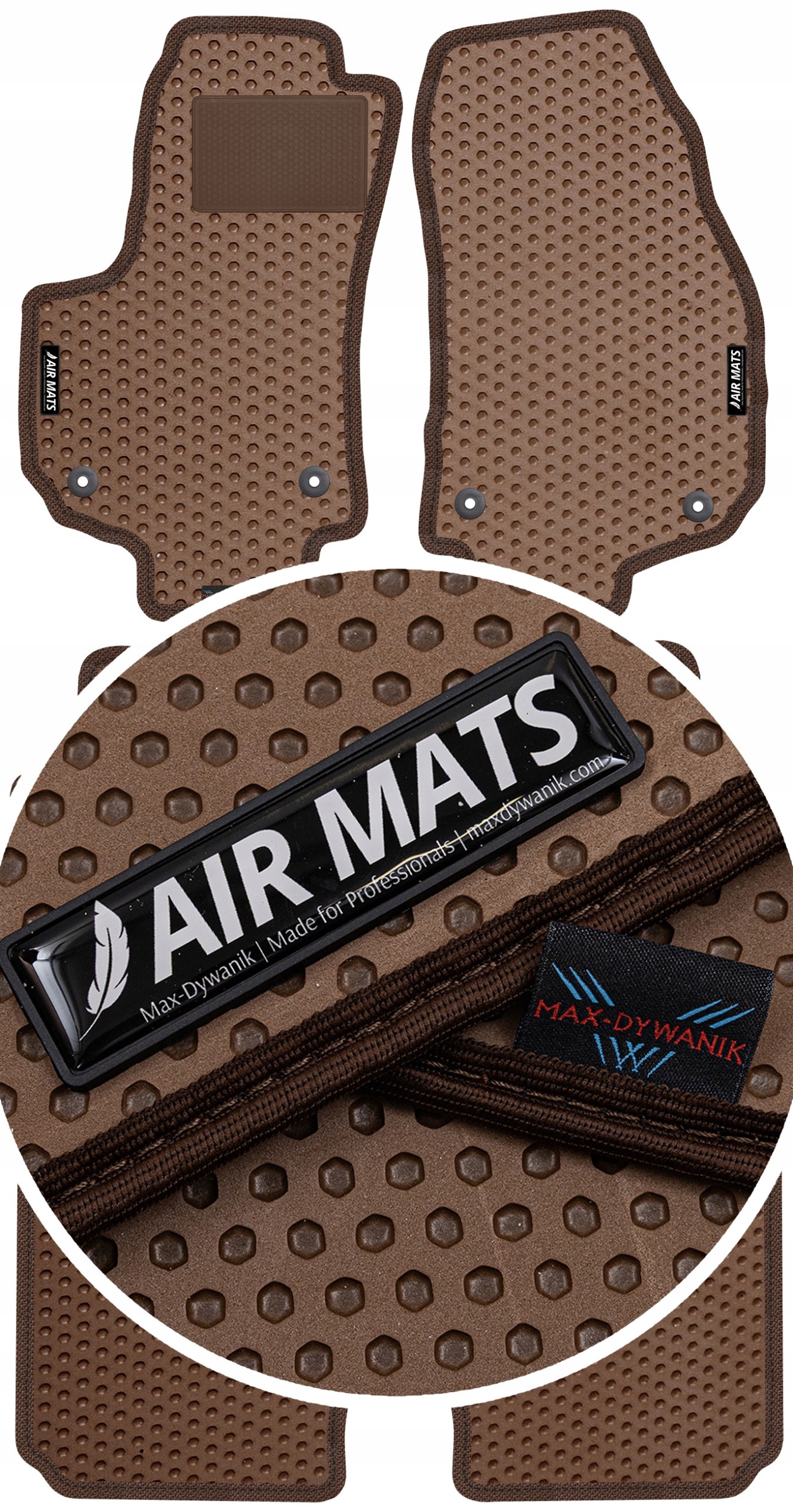 Opel Zafira B 7os 05-14 Gumové rohože Air Mats Bronzová