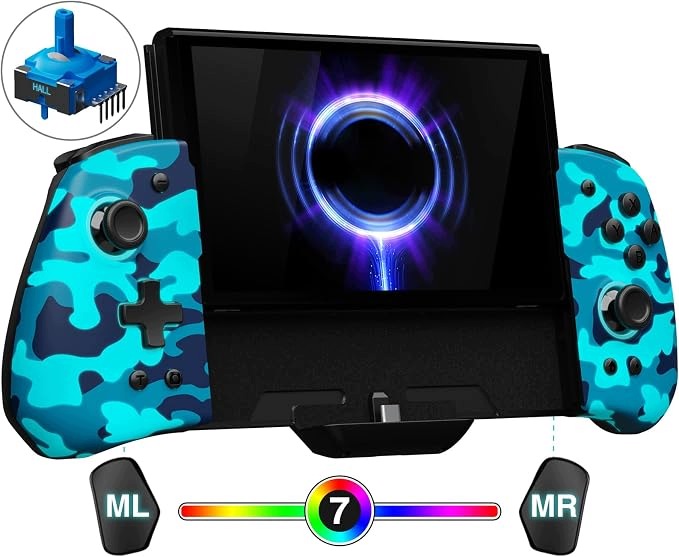 Ovladač pro Nintendo Switch Switch Oled Joypad s Rgb Turbo podsvícením