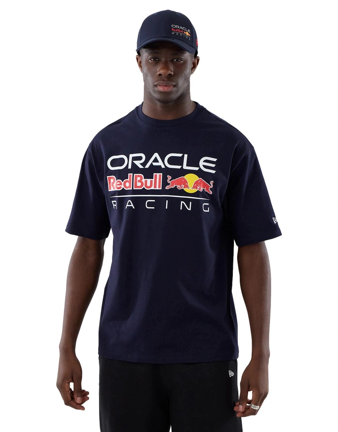 Tričko pánské New Era tričko Oracle Red Bull Racing bavlněné oversize