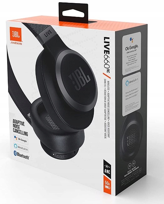 Słuchawki bezprzewodowe Jbl Live 660NC nauszne