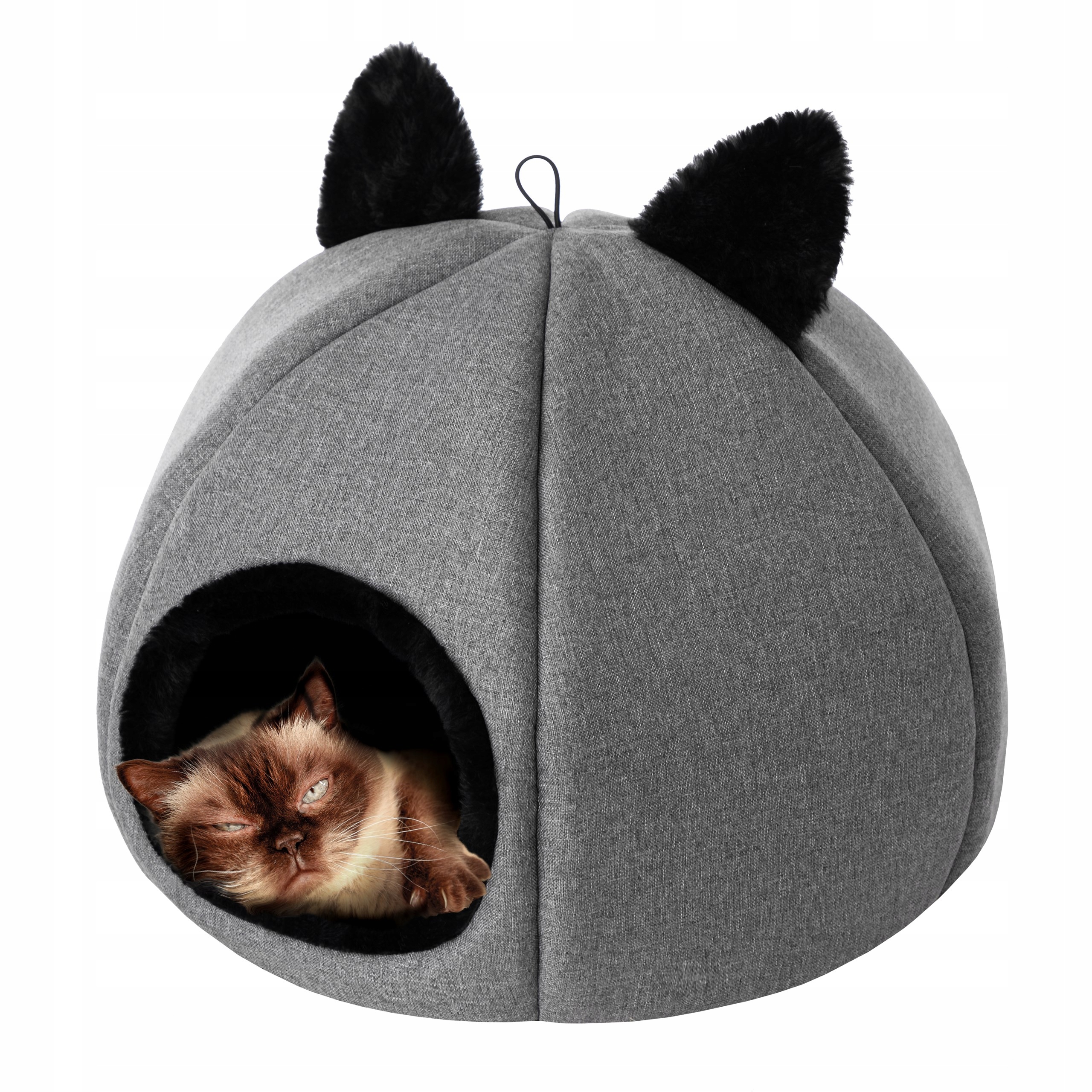 Domeček Budka pro kočky ve tvaru kočičí hlavy 45 cm