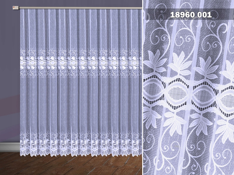 FIRANKA FIRANA ŻAKARDOWA 18960/230 BIAŁA NOWOŚĆ Marka inna marka