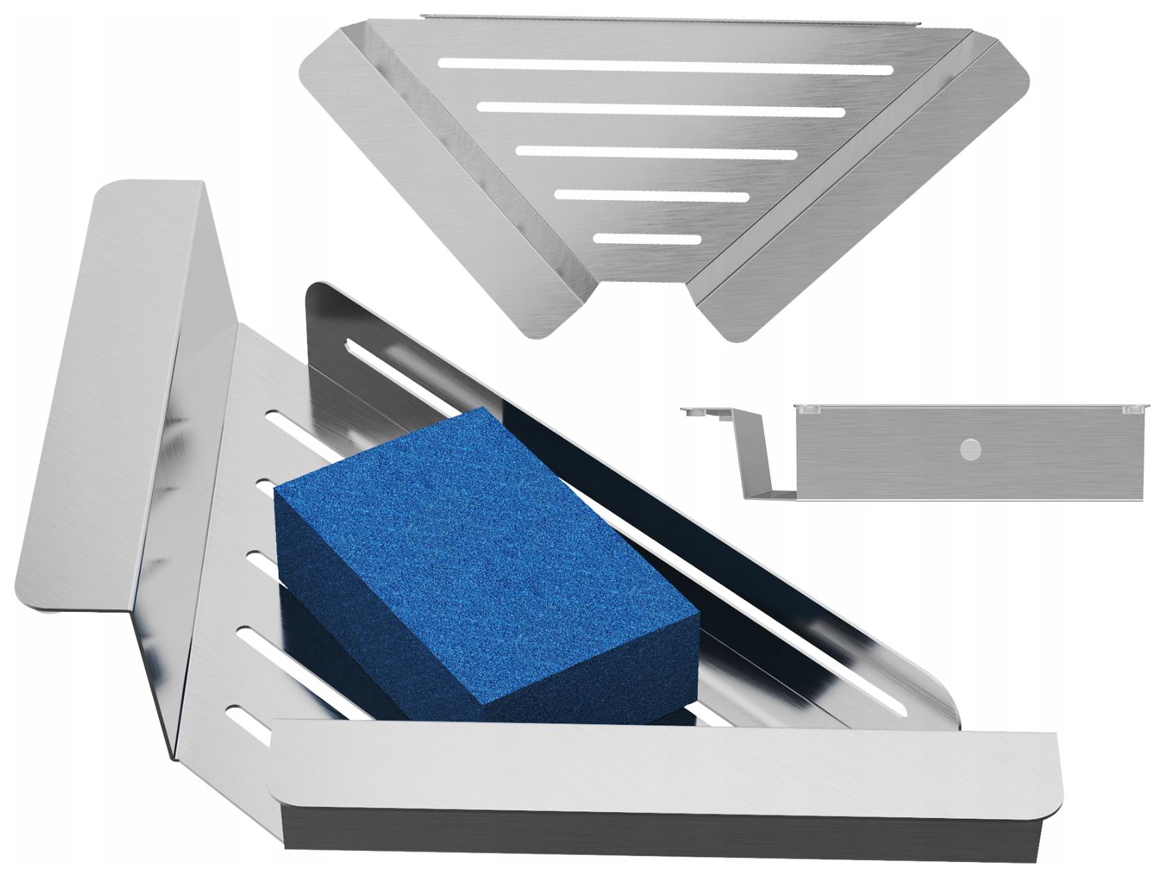 Držák Na Houbičku Na Mytí Nádobí Rohový Věšák Záchod Ocel Chrom