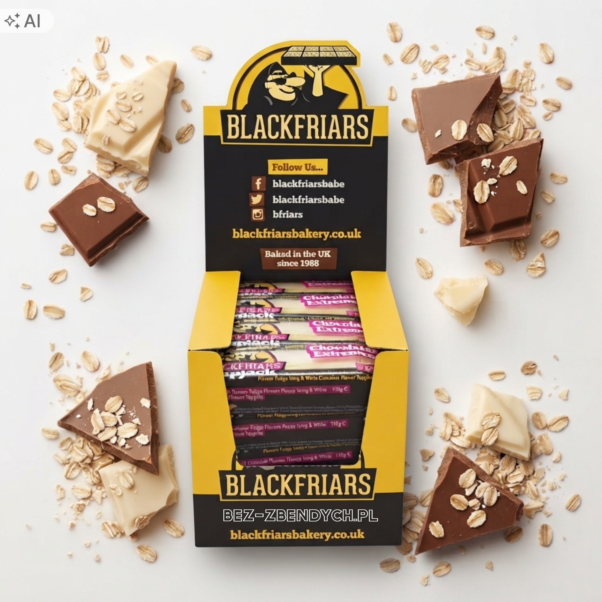 Blackfriars Bakery Flapjack 110g Ovesná Tyčinka Vegetarian Extreme Choco