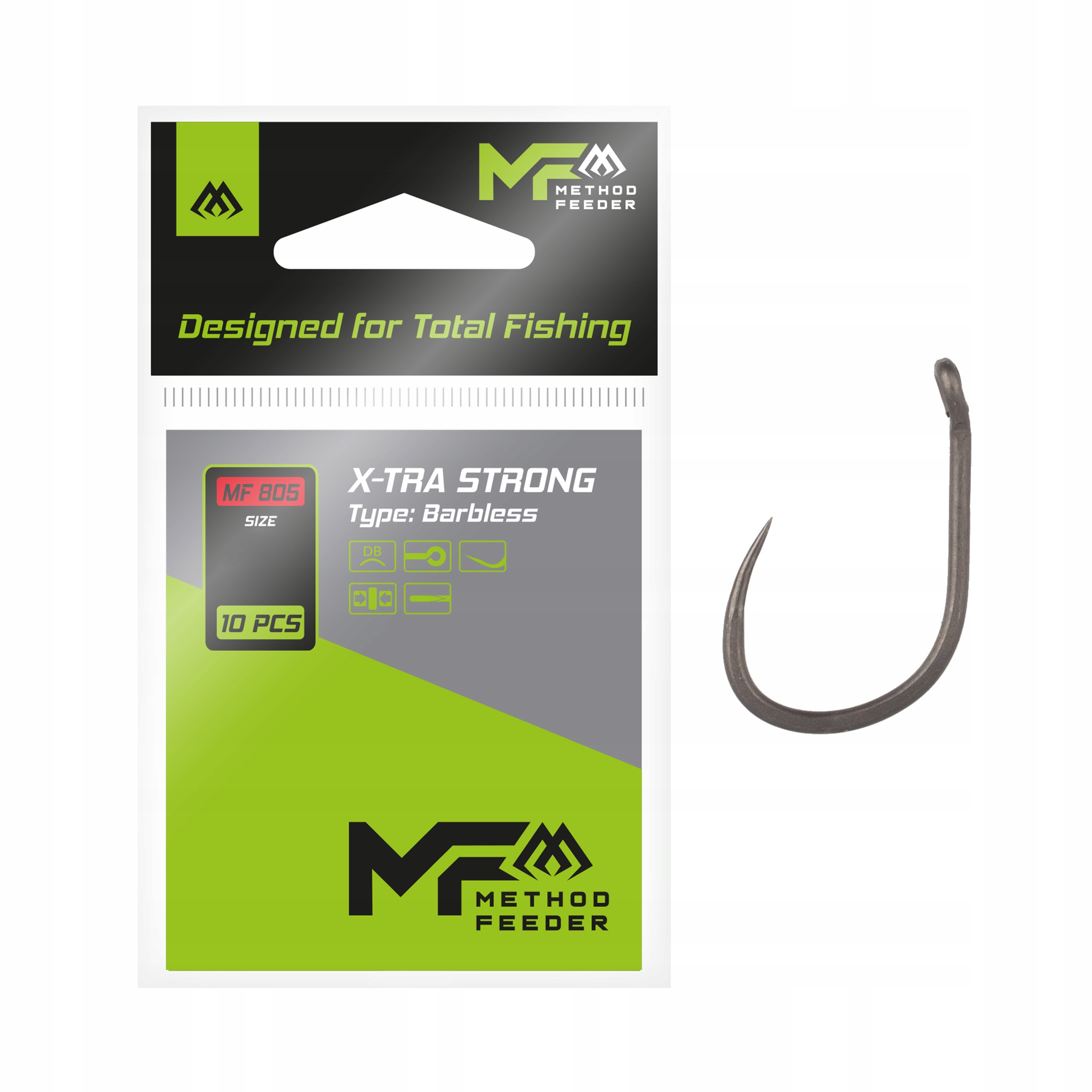 Haki bezzadziorowe Mikado X-Tra Strong rozm.#12 op.10szt.