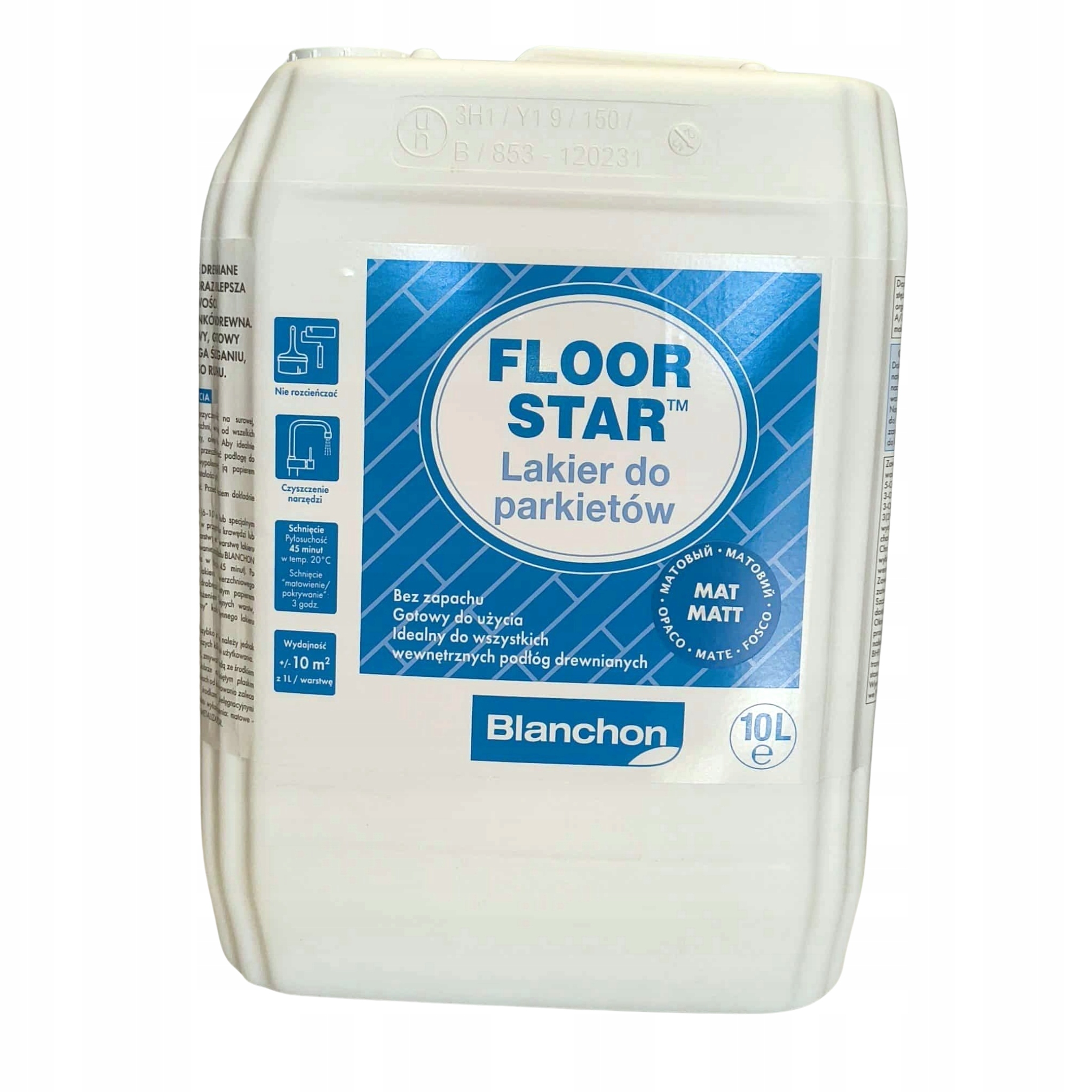 Blanchon Floor Star lakier poliuteranowy wodny do parkietów Matowy 10L