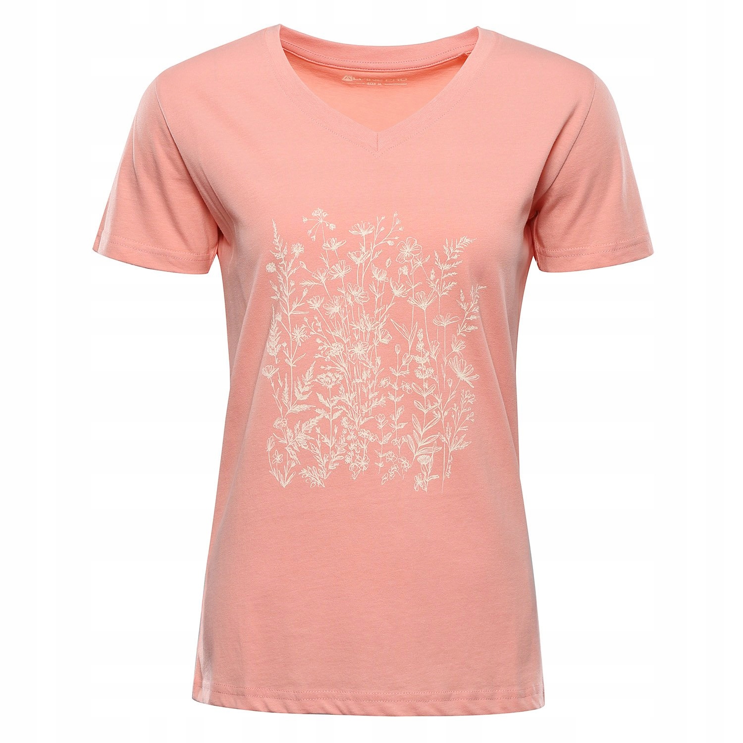 Koszulka damska bawełniana Alpine Pro Dorena k.jasnoróżowy r.XL