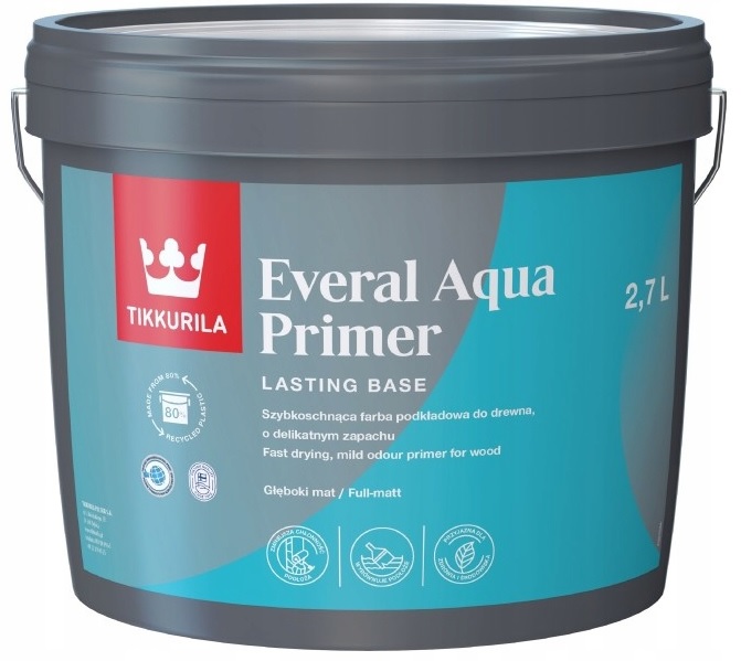Tikkurila Everal Aqua Primer Grunt Do Drewna 2.7L