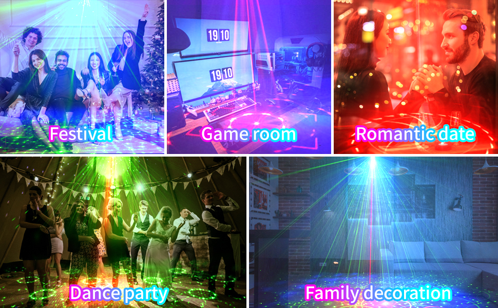 Światła Sceniczne LED Projektor Laserowy RGB Disco Model RGB