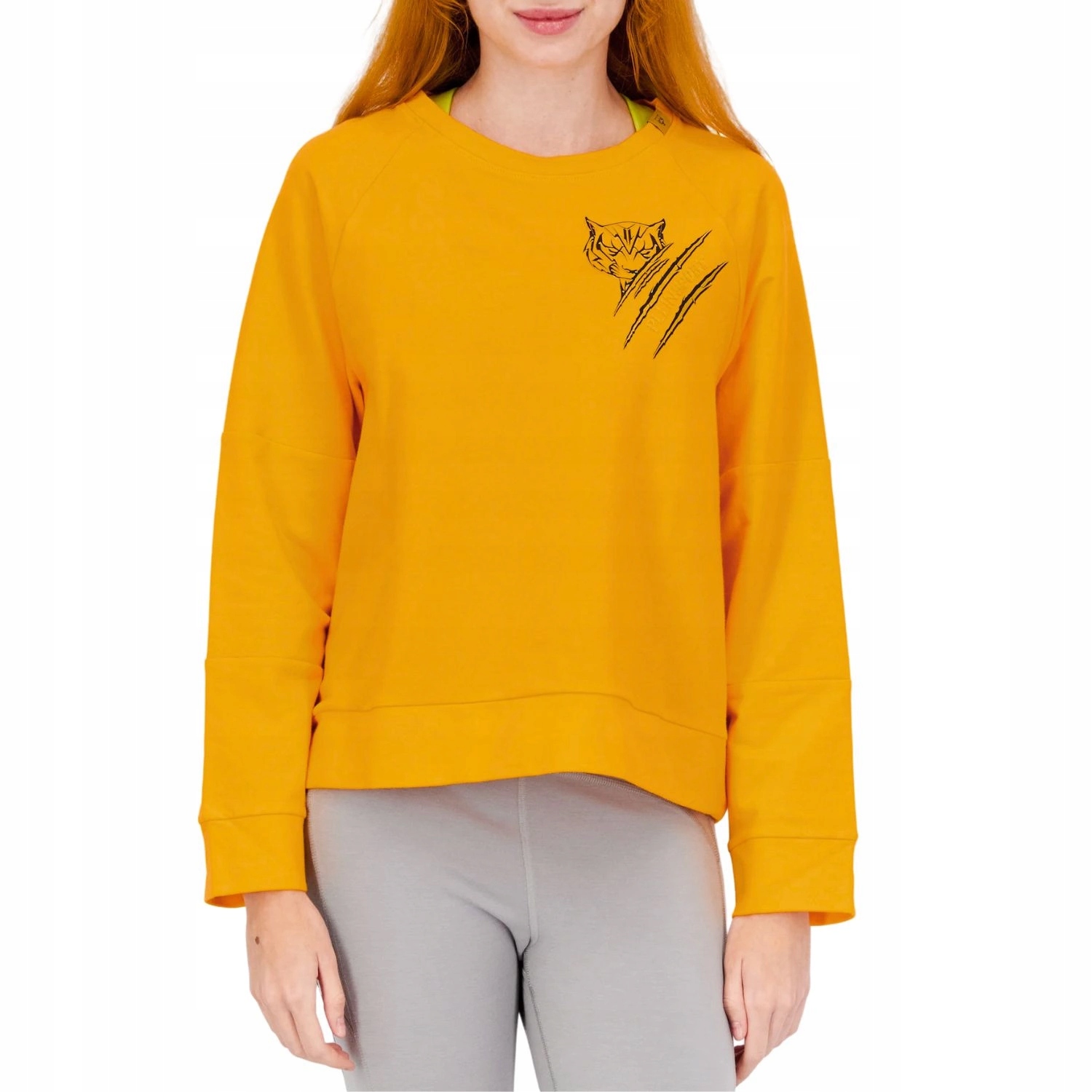 Mikina Plein Sport oranžová bavlněná s dlouhým rukávem vel.