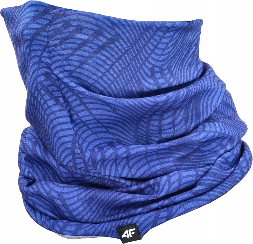 4F Lekka Bandana Komin U084 Niebieskawy Niebieski
