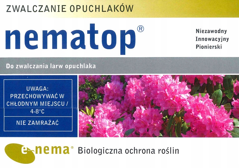 

Nematop zwalcza opuchlaki Nicienie na 20m² 10mln