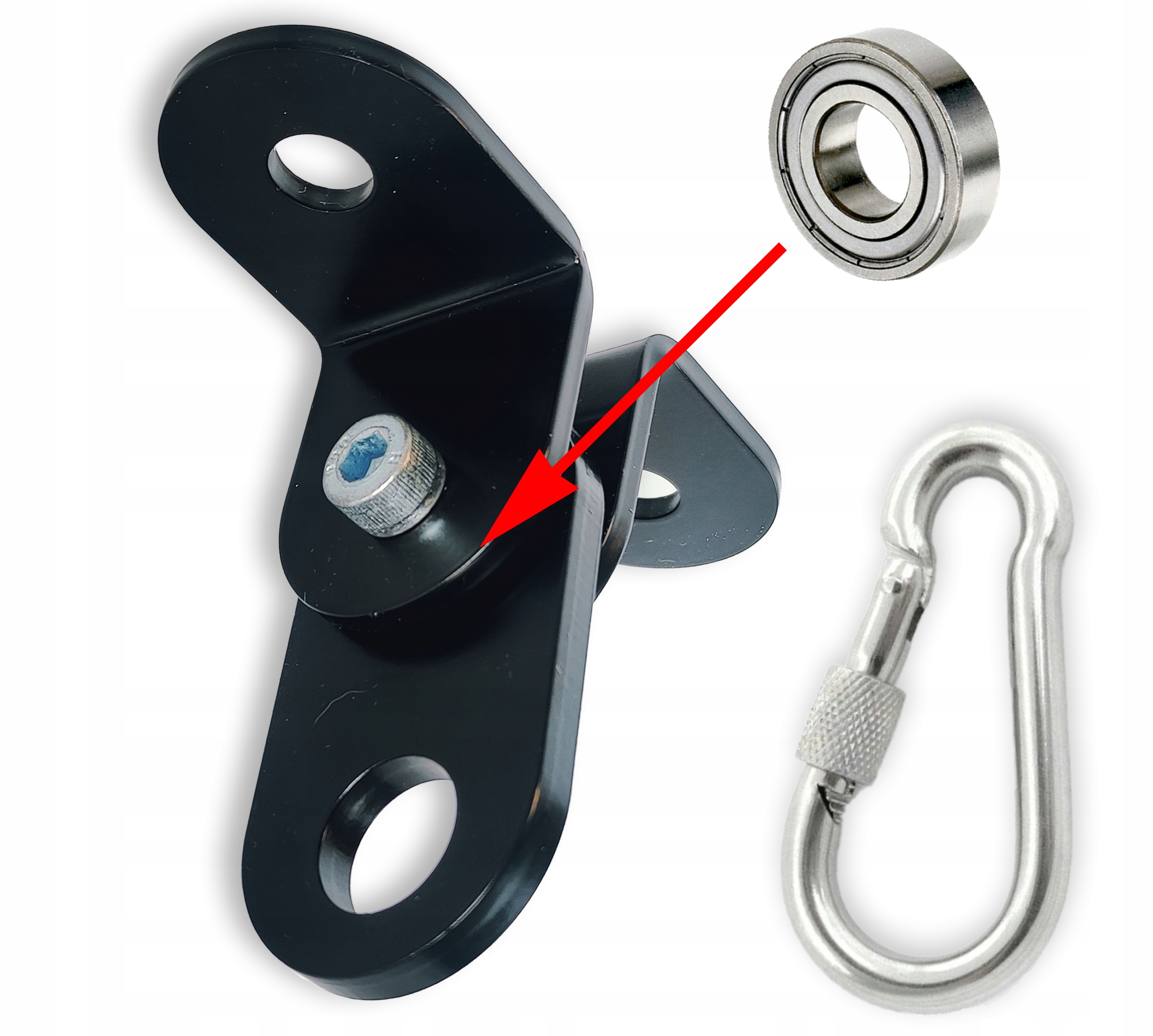 Uchwyt z łożyskiem huśtawka hamak kokon mocowanie wieszak hustawki MAT Styl nowoczesny