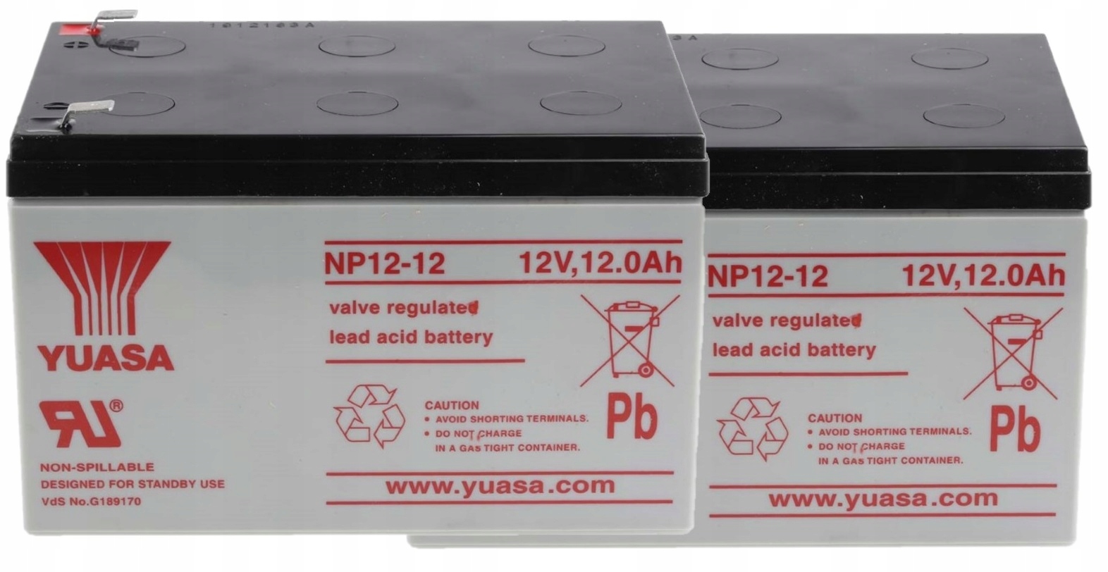 APCRBC6 Rbc 6 #6 Zestaw Akumulatorów Yuasa Do Ups Apc 2x NP12-12 12V 12Ah