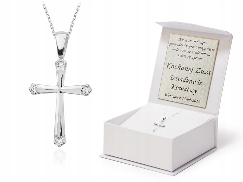 Zlatý Řetízek s Křížkem pr. 585 a Brilianty