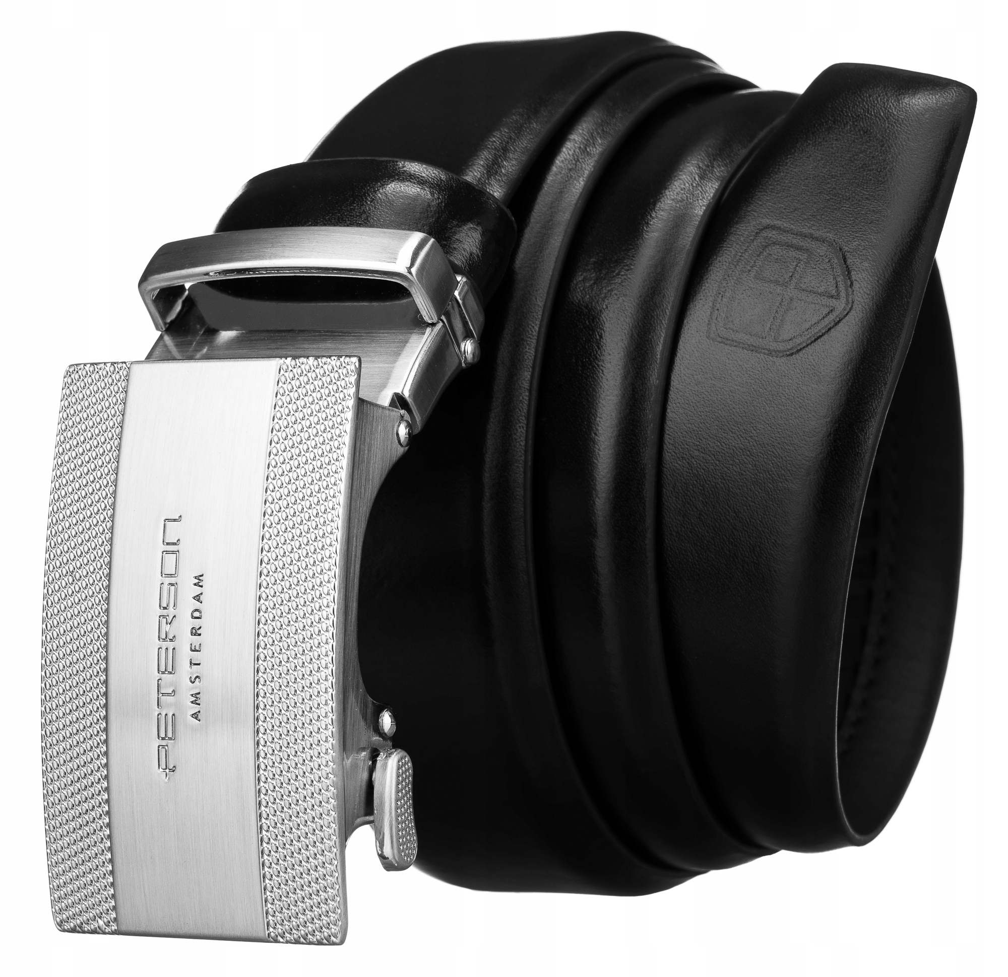 Pasek do spodni męski automat dla mężczyzn Peterson czarny