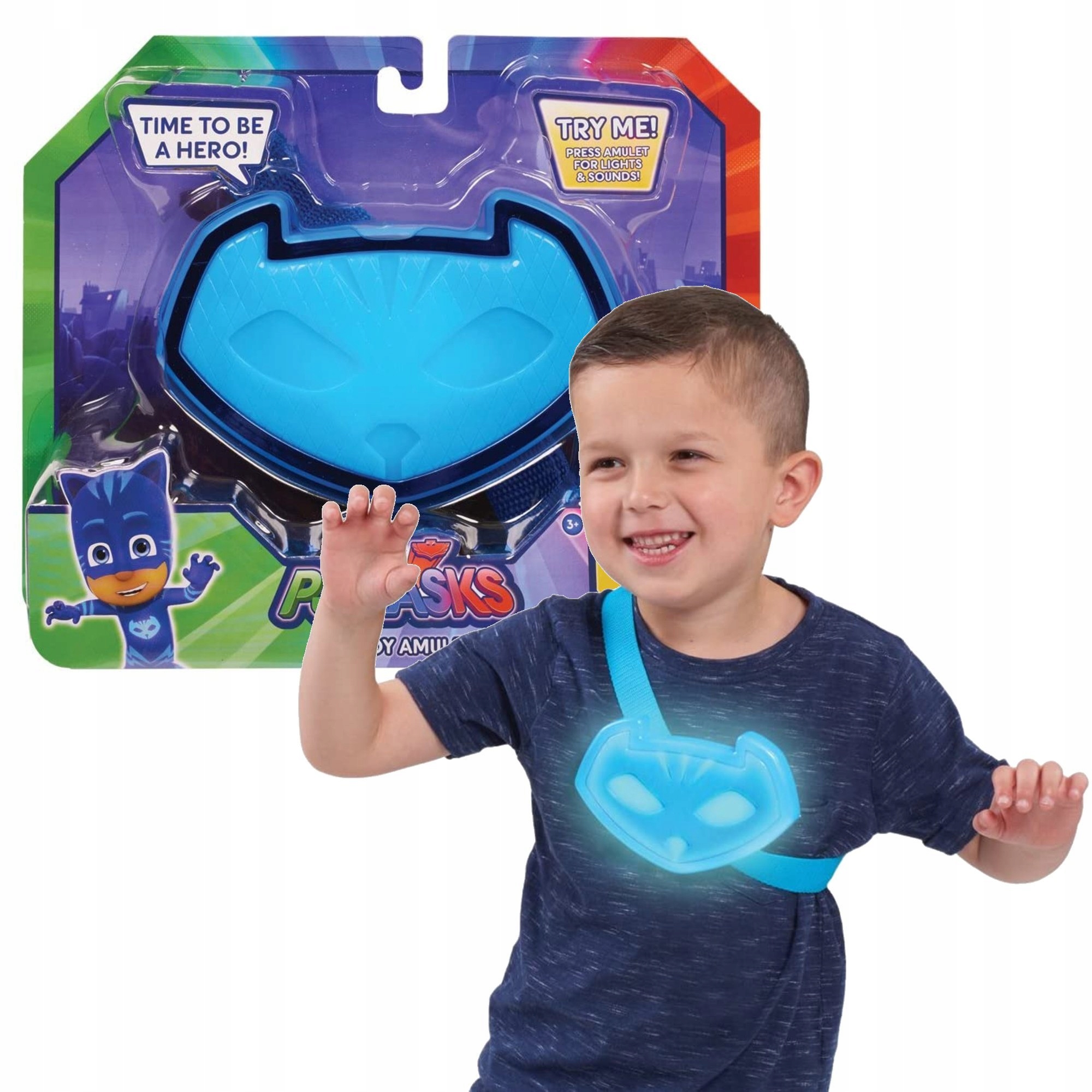 

Amulet Kotboy Pidżamersi Pj Odznaka Świeci Gra