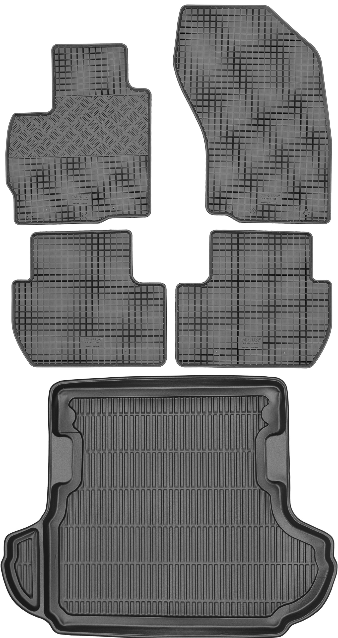 Mitsubishi Outlander II 2007-2012 Sada Gumové rohože rohož