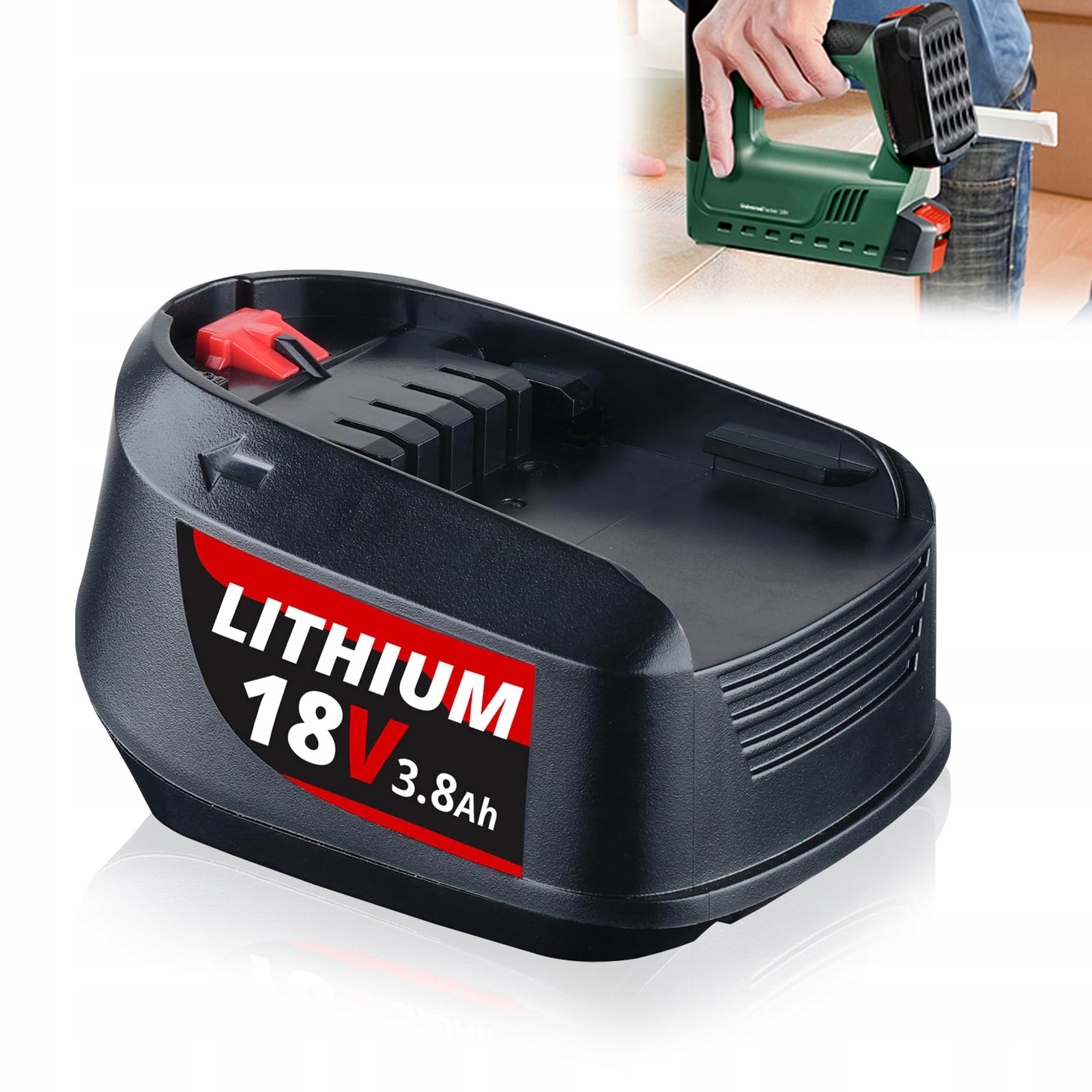 Akumulátor lithium-iontový 18V 3.8 Ah baterie pro Bosch Pba Psb