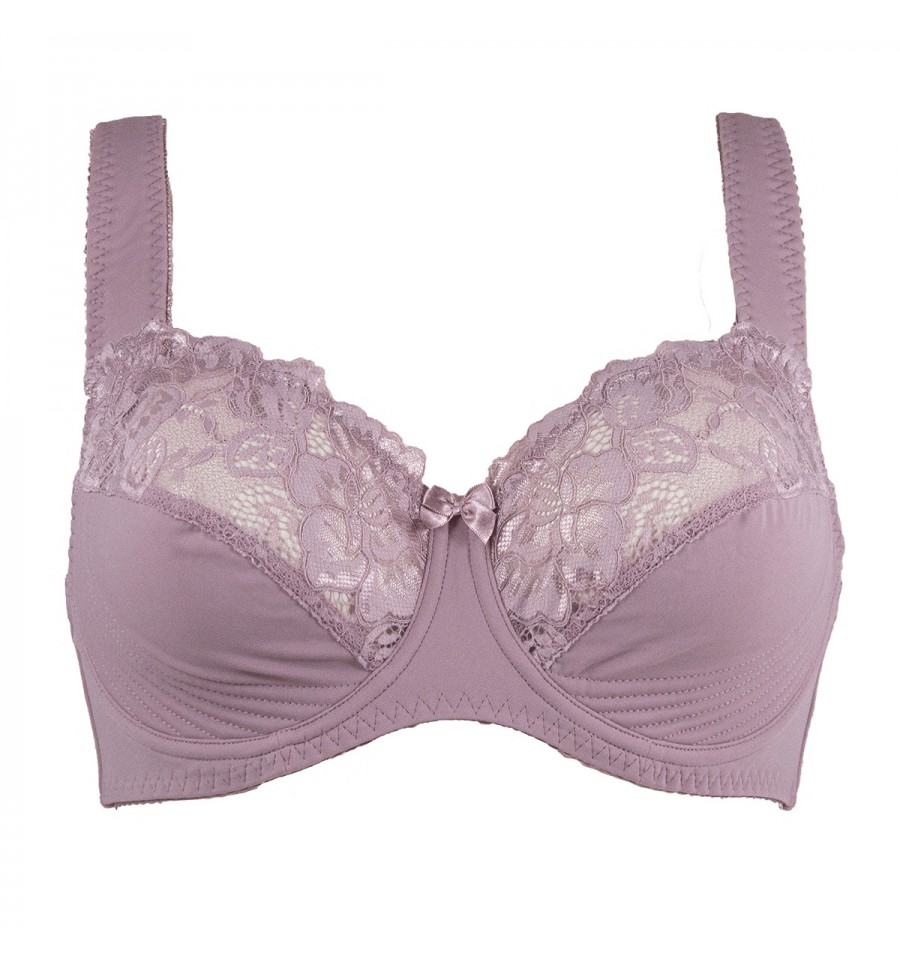 Nowy biustonosz 90F liliowy stanik miękki Anfen