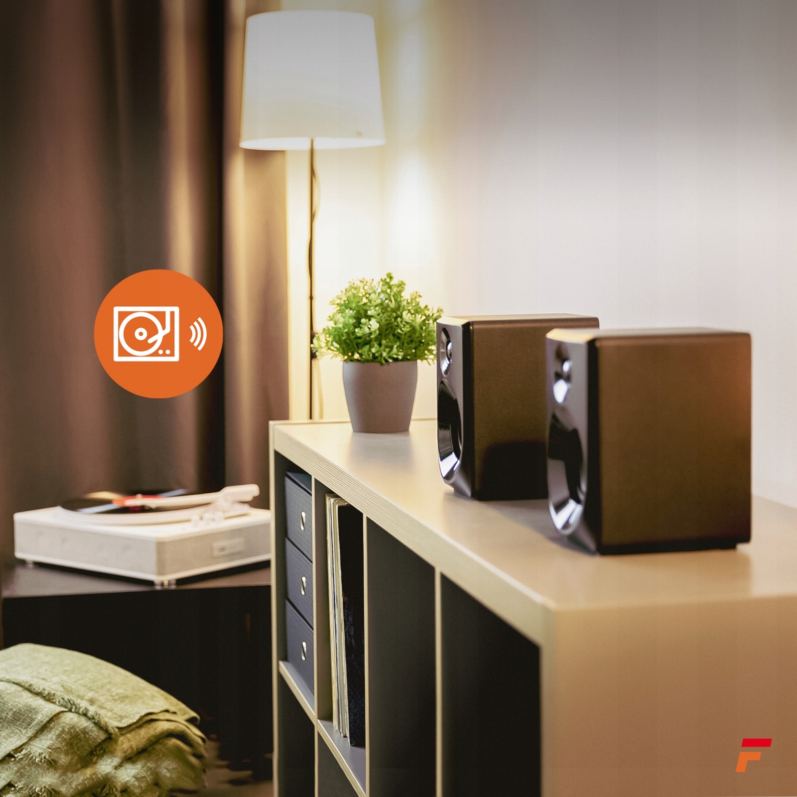 Програвач вінілу з USB-колонками Bluetooth Fenton Model RP162W