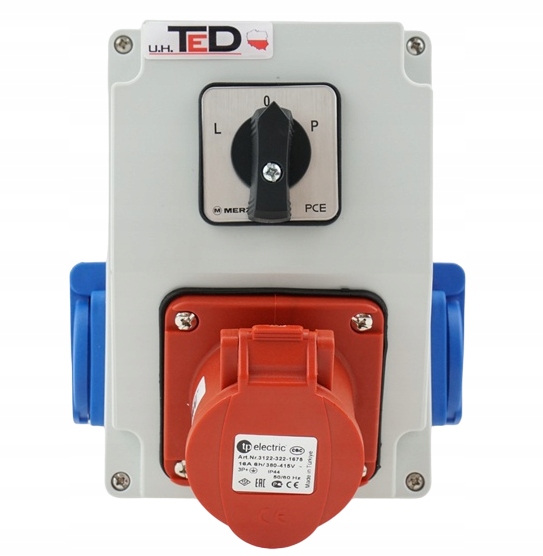 Stavební Rozvaděč Combopol 400V 16A/4P 2 X 250V Vypínač L-0-P