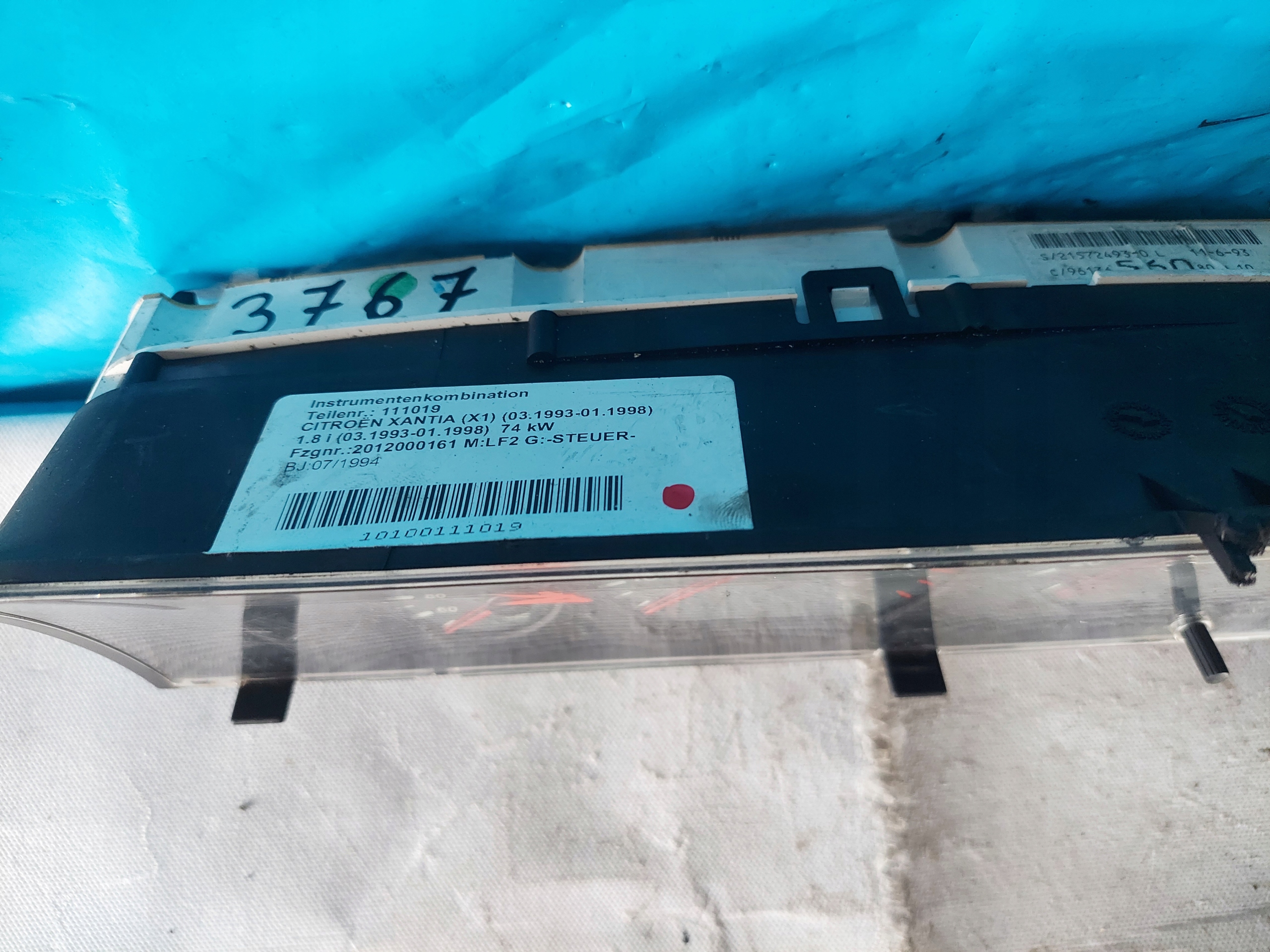 dials clock CITROEN XSANTIA 1.8 B 9613656080