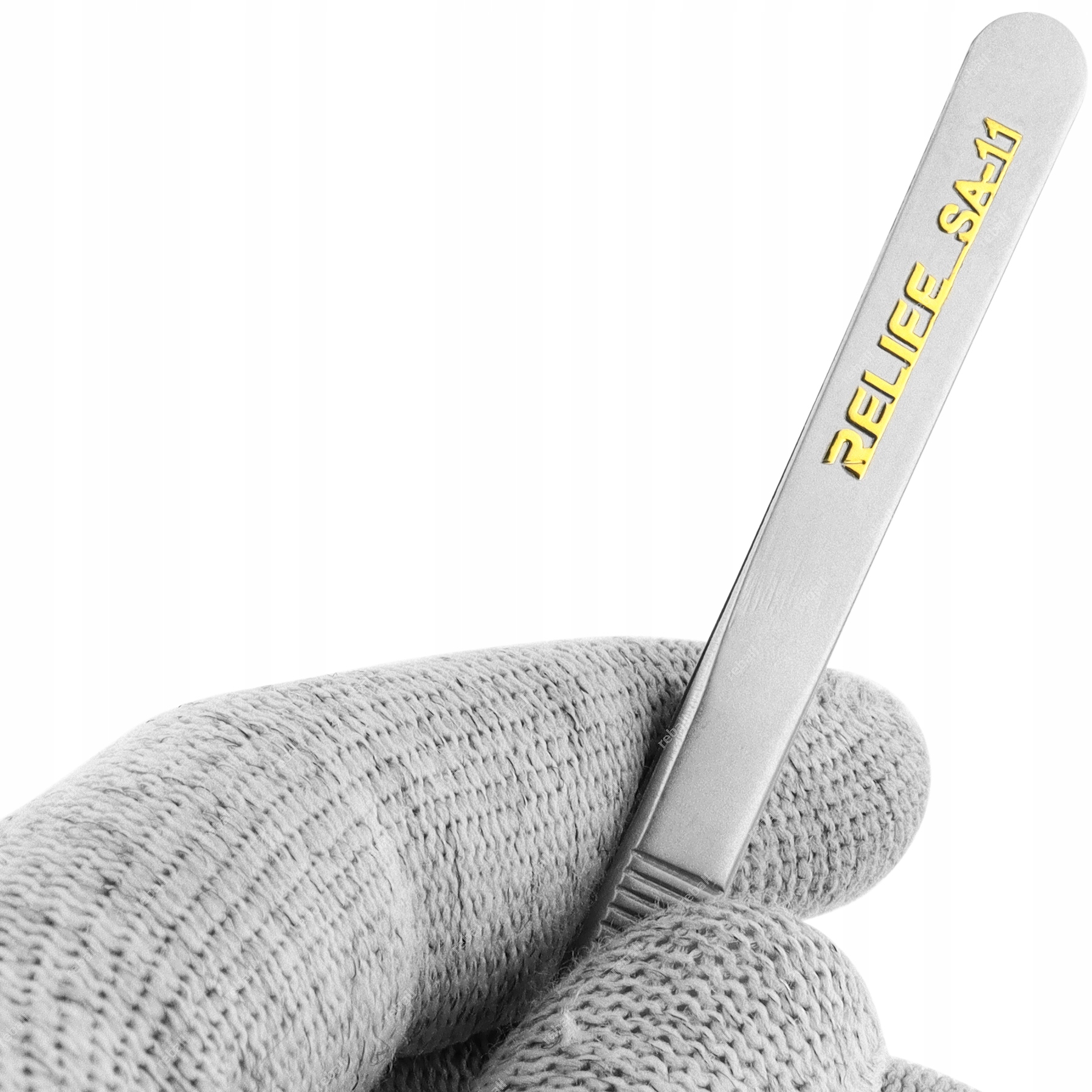 2x PRECYZYJNA PĘSETA PINCETA SA-11 PROSTA+ SA-15 ZAGIĘTA OSTRE 0,2mm TWARDE Liczba sztuk 2 szt.