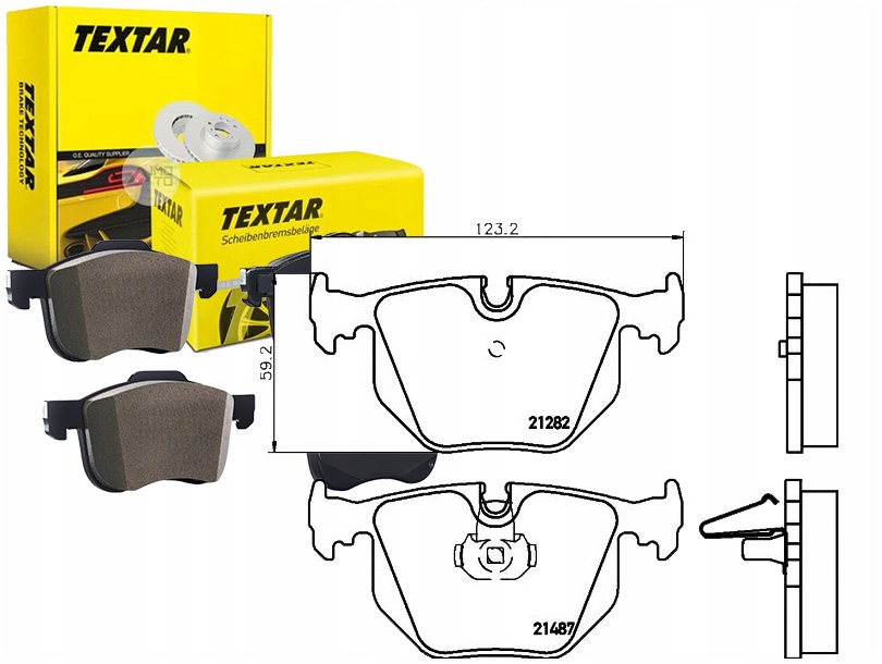 TEX2148703 Brzdové Destičky Zadní Bmw 3 (E46) 5 (E39 Asistent řidiče #33