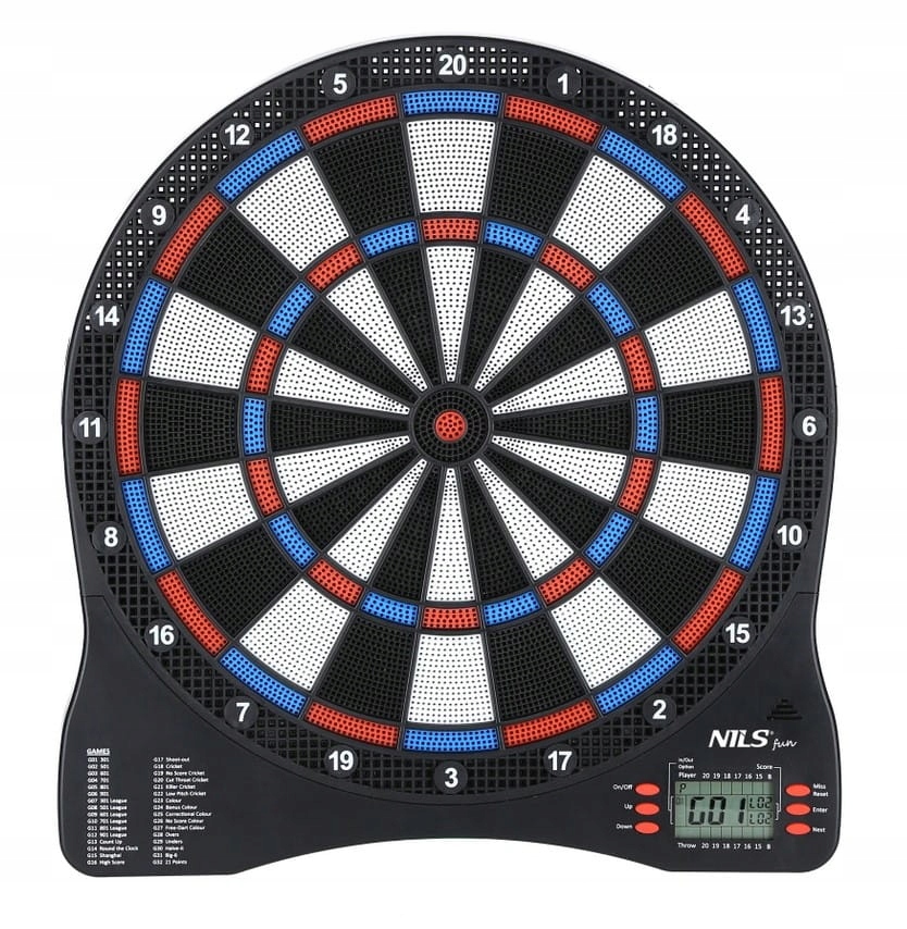 Dart Elektroniczny Tarcza do Darta Nils TDE01 Elektroniczna Profesjonalna