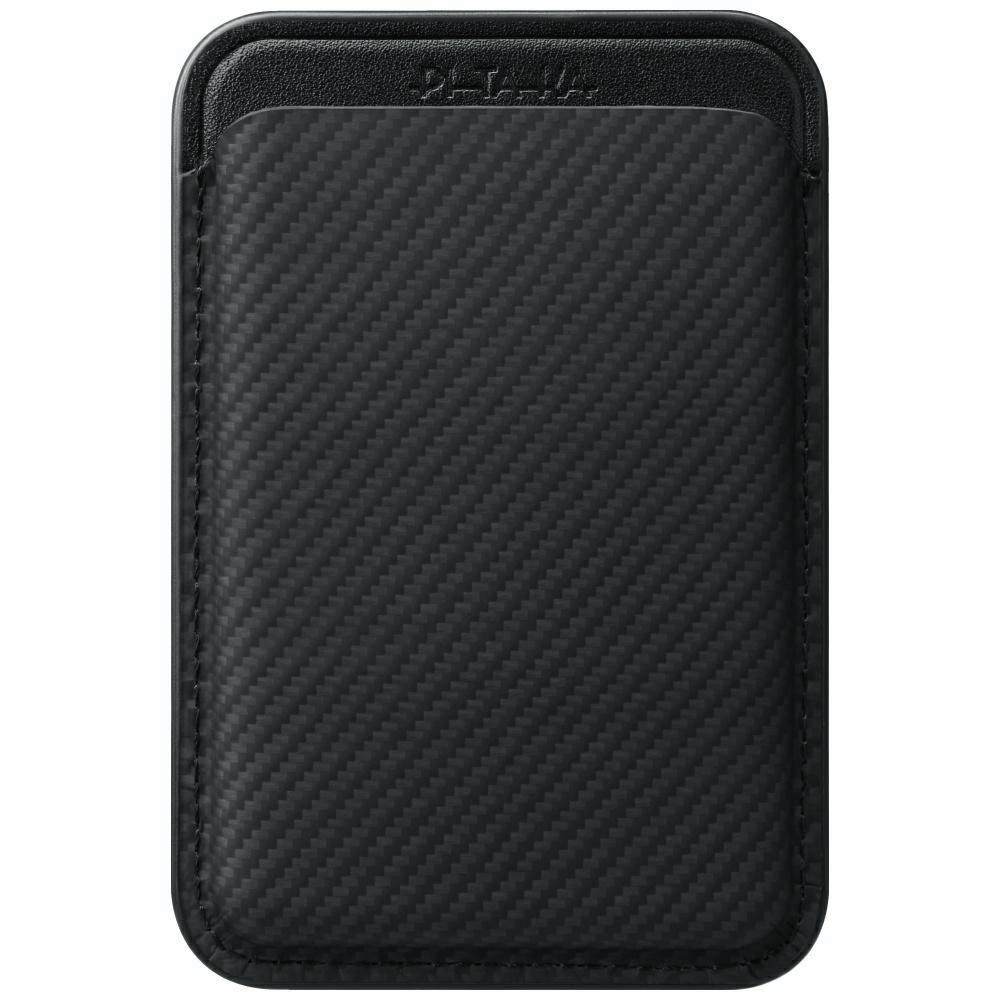 Magnetická Peněženka Pitaka Woven Wallet Magsafe Pro Telefon Černá