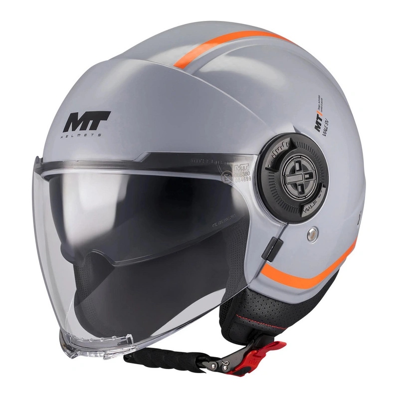 Motocyklová prilba Mt Viale Sv S Tasty Grey/orange šedá oranžová Darčeky