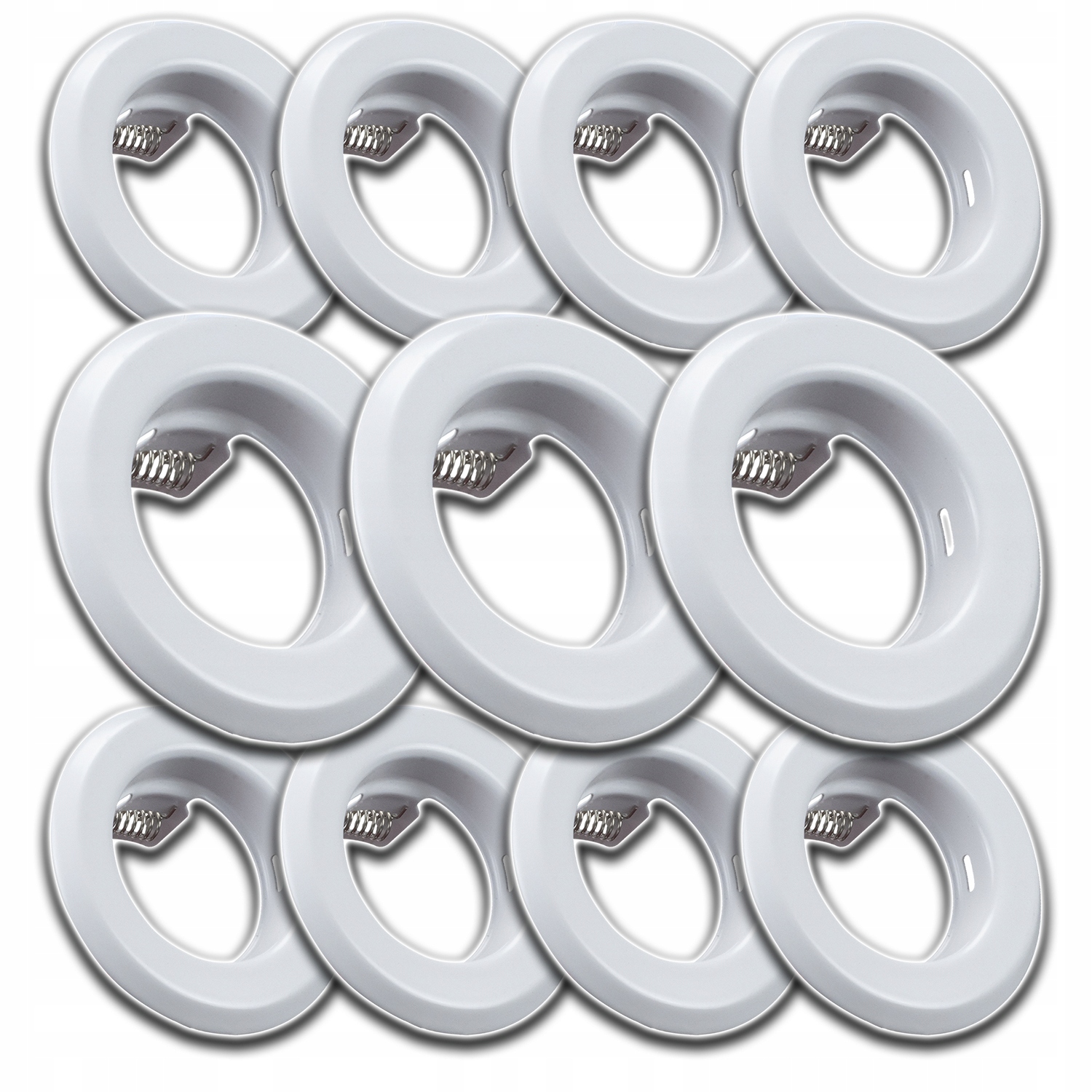 11xHLINÍKOVÉ Stropní Svítidlo Halogen Kruhové Očko Na Strop Bílé
