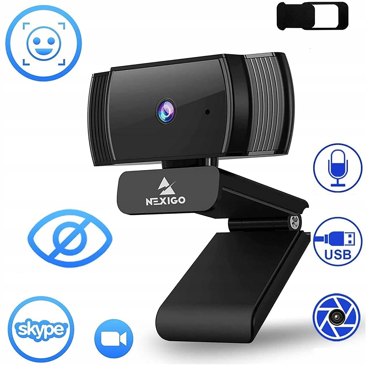 KAMERA INTERNETOWA NEXIGO N930AF 1080P HD Model A229AFN930AF