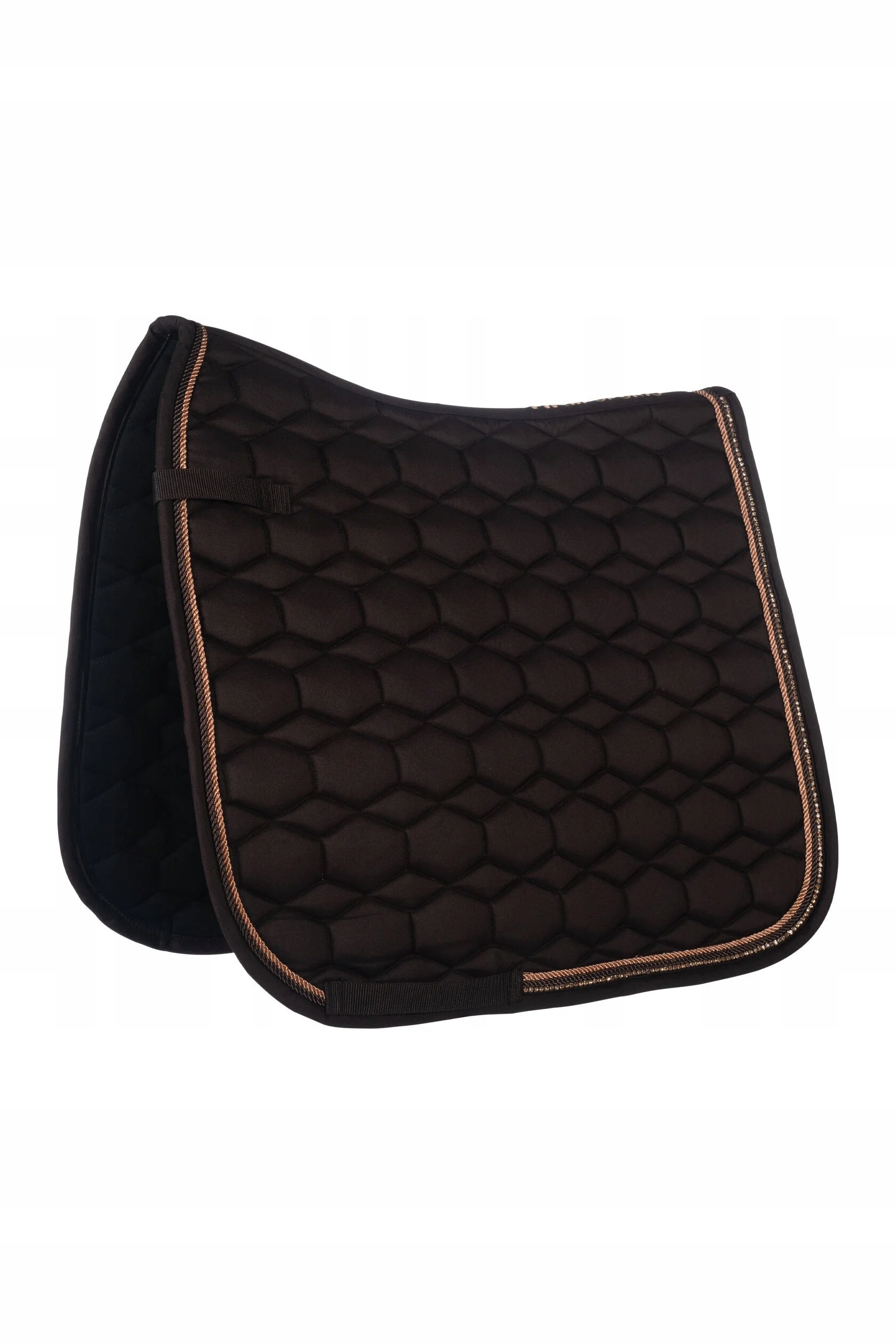 Czaprak dla konia Hkm Rosegold Glamour ujeżdżeniowy brązowy Dr