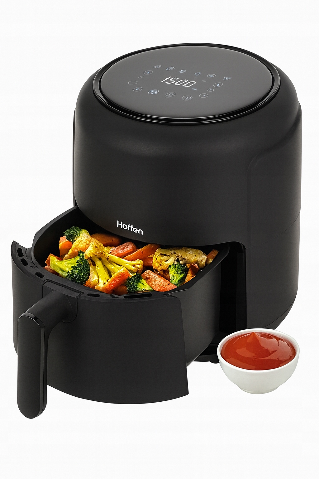 Beztuková fritéza Air fryer 2,6 l 1000 W Hoffen černá