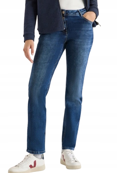 Cecil Džíny Mom Jeans Ve Výchozí Modré Barvě 28x28 Jqf