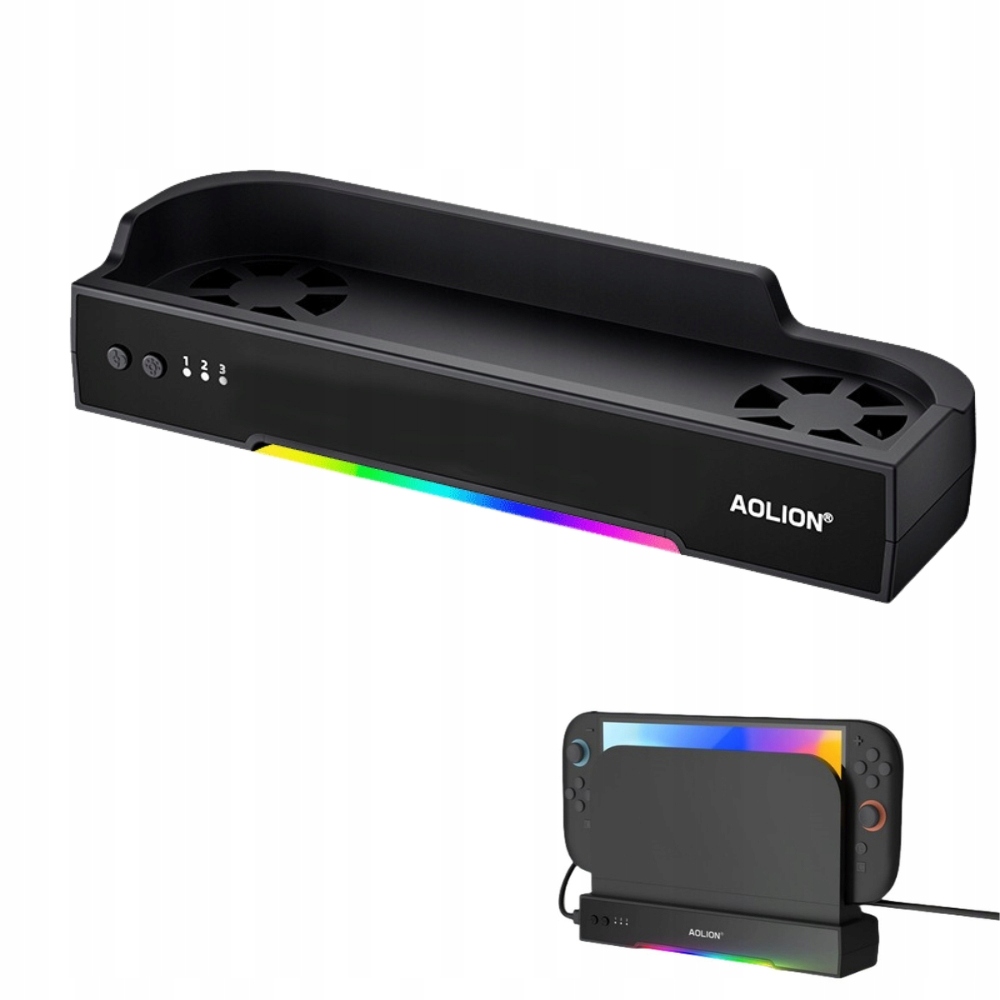 Chłodząca podstawka RGB dla Nintendo Switch 2 w trybie TV