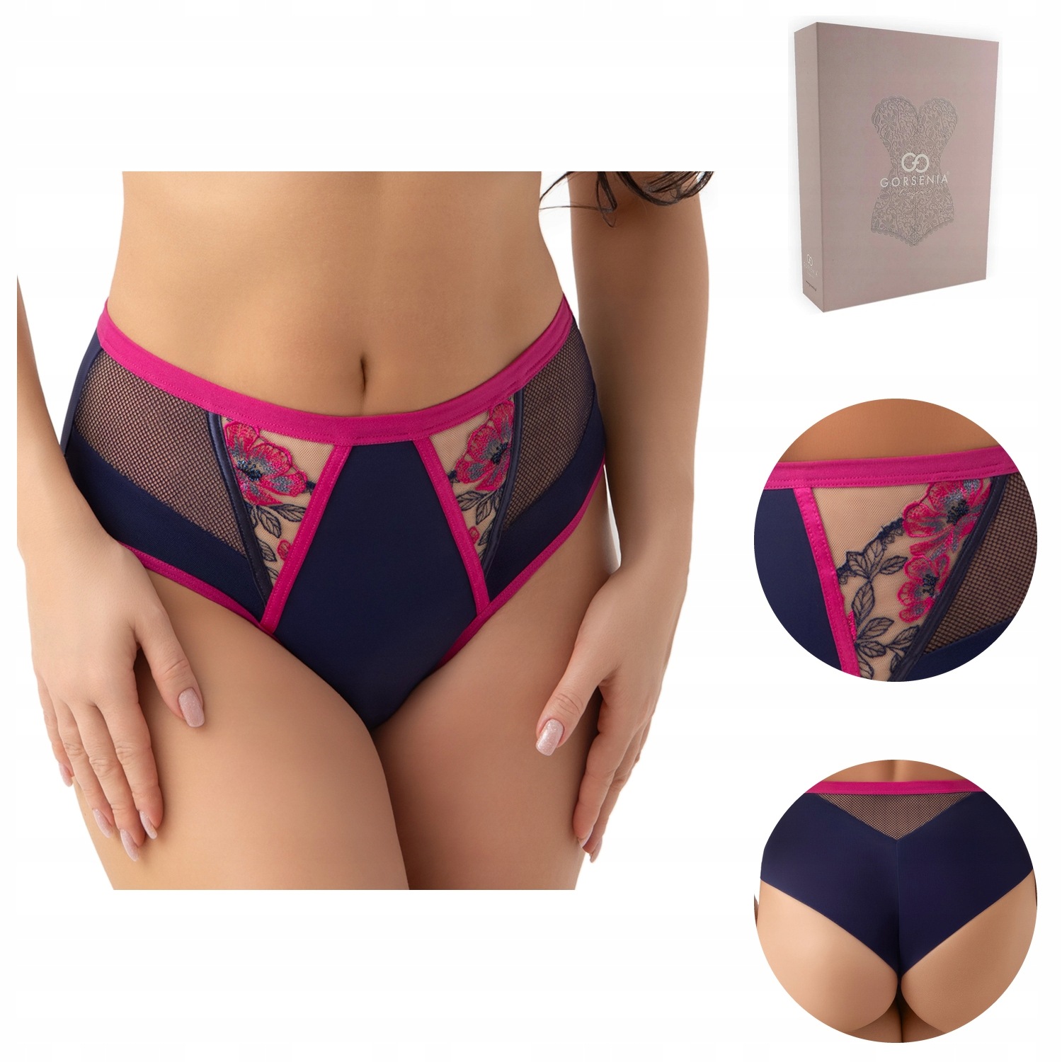 Brazilské Kalhotky Gorsenia Savina 022 modré L