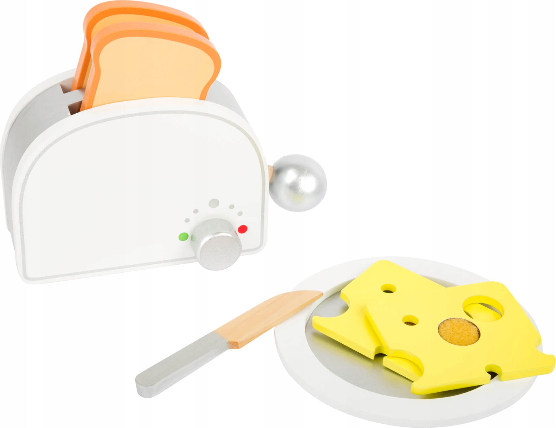 

Toster drewniany zestaw śniadaniowy 7 części