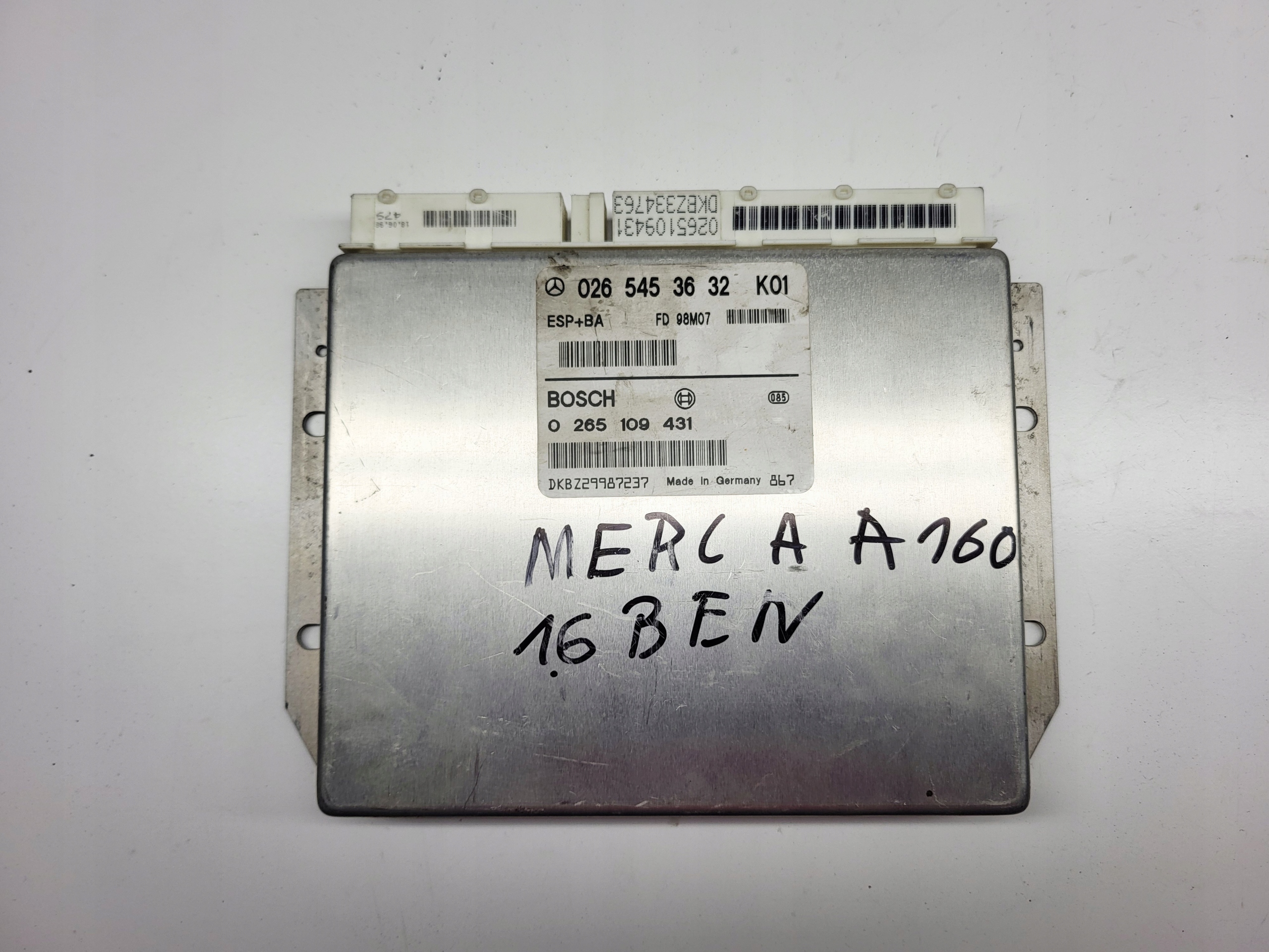 computer control unit module ESP Mercedes W168 A170 1.6 B 0265109431