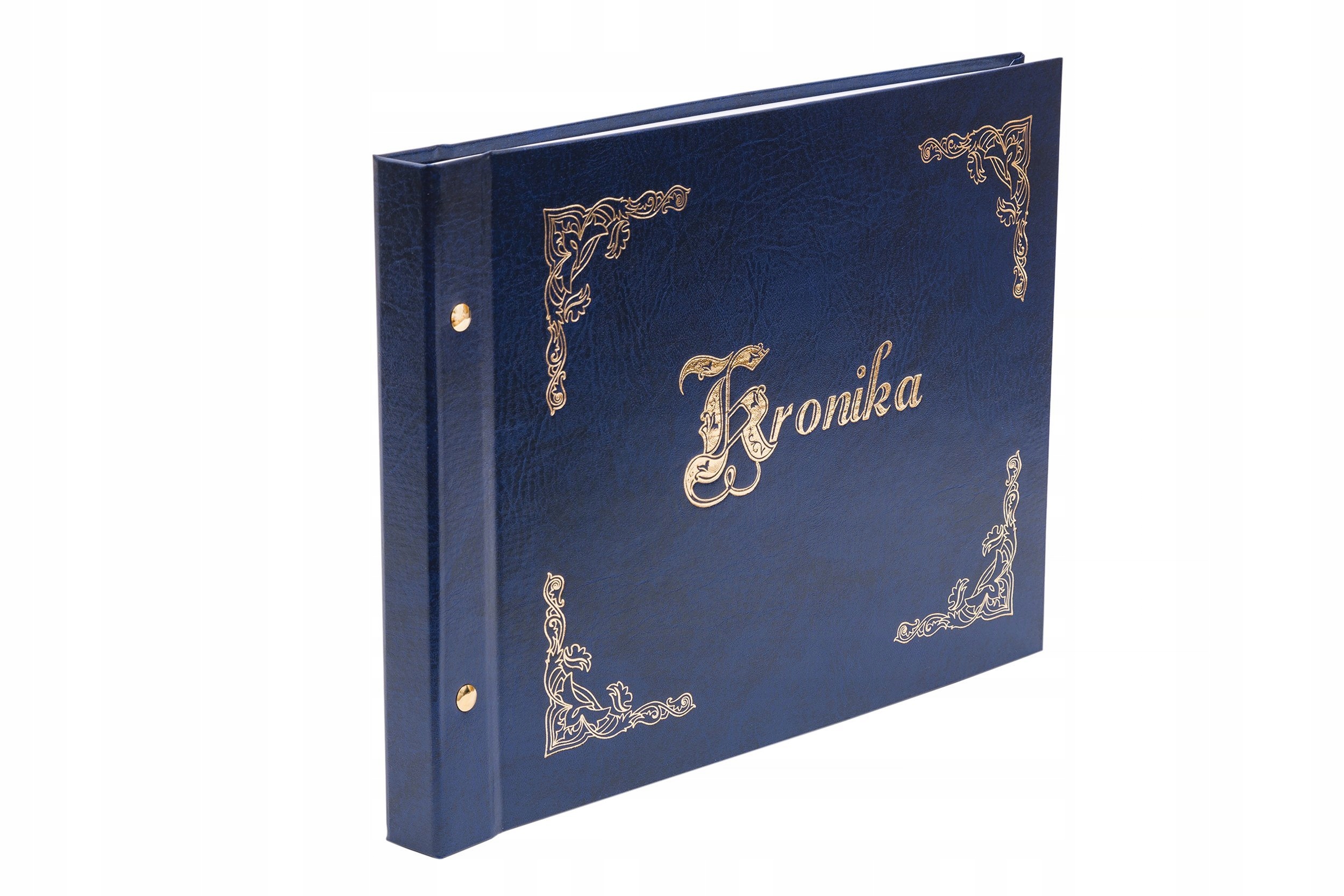 

Kronika Księga Pamiątkowa Złocona Granatowa
