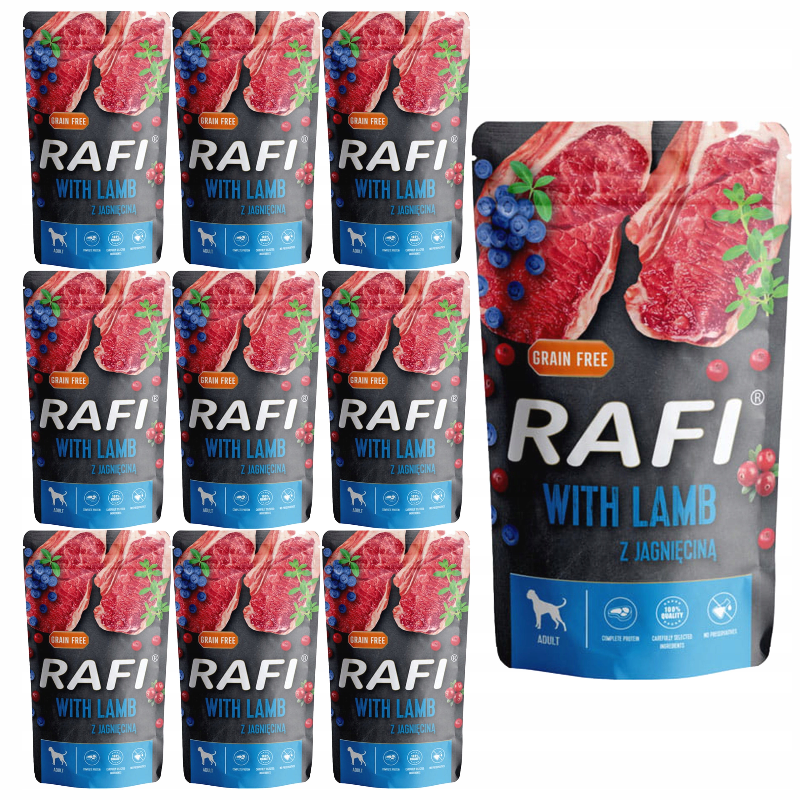 Dolina Noteci Krmivo pro psa Rafi Jehněčí 10 x 500 g