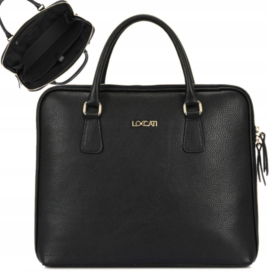 Torebka do pracy ze skóry naturalnej skórzana torba modna do biura duża a4