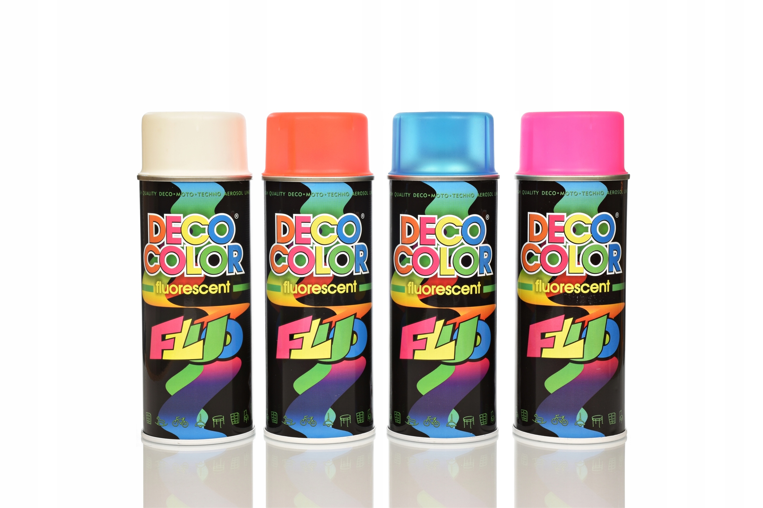 Deco Color SPRAY флуоресцентный лак розовый